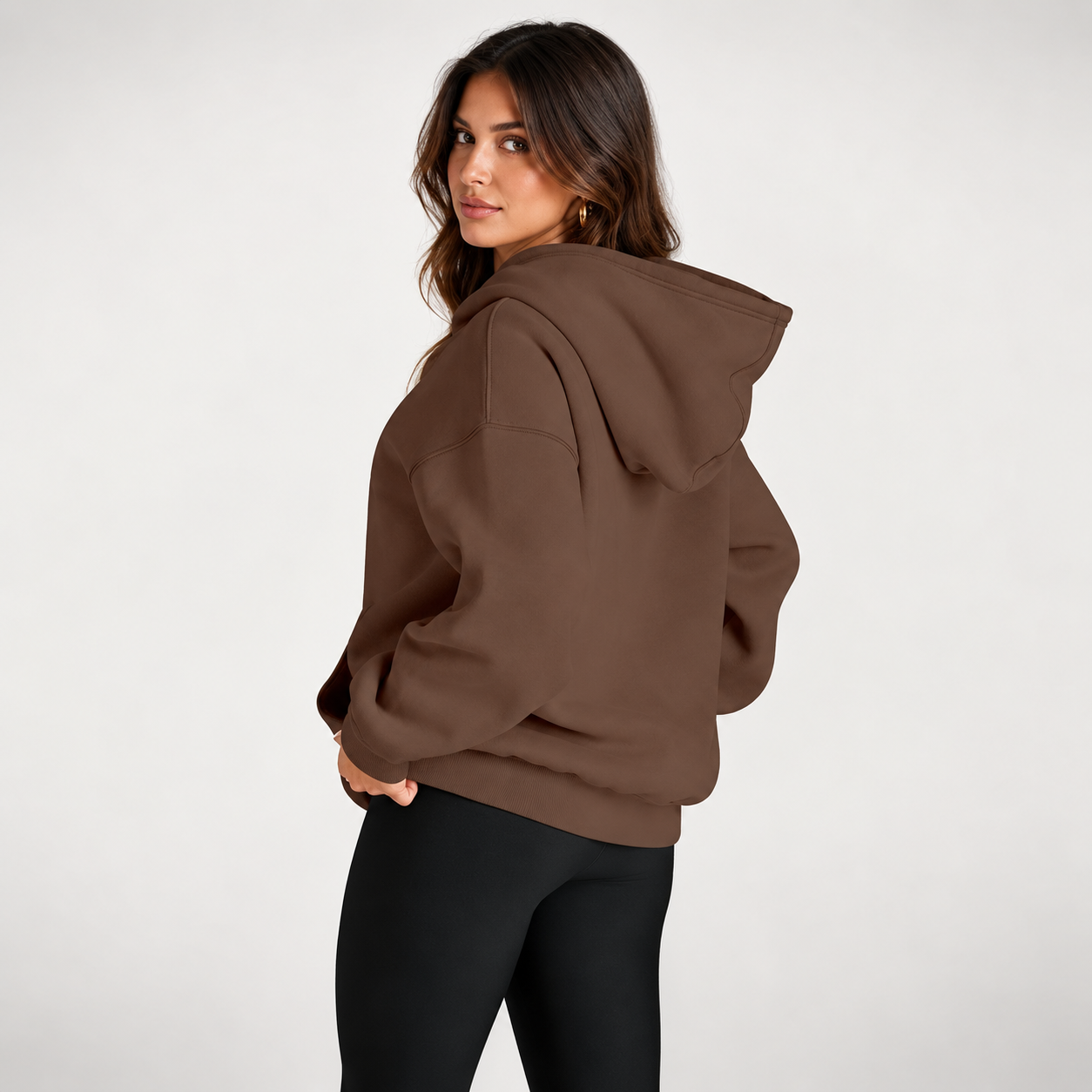 Oversized Comfort Fleece Hoodie For Women