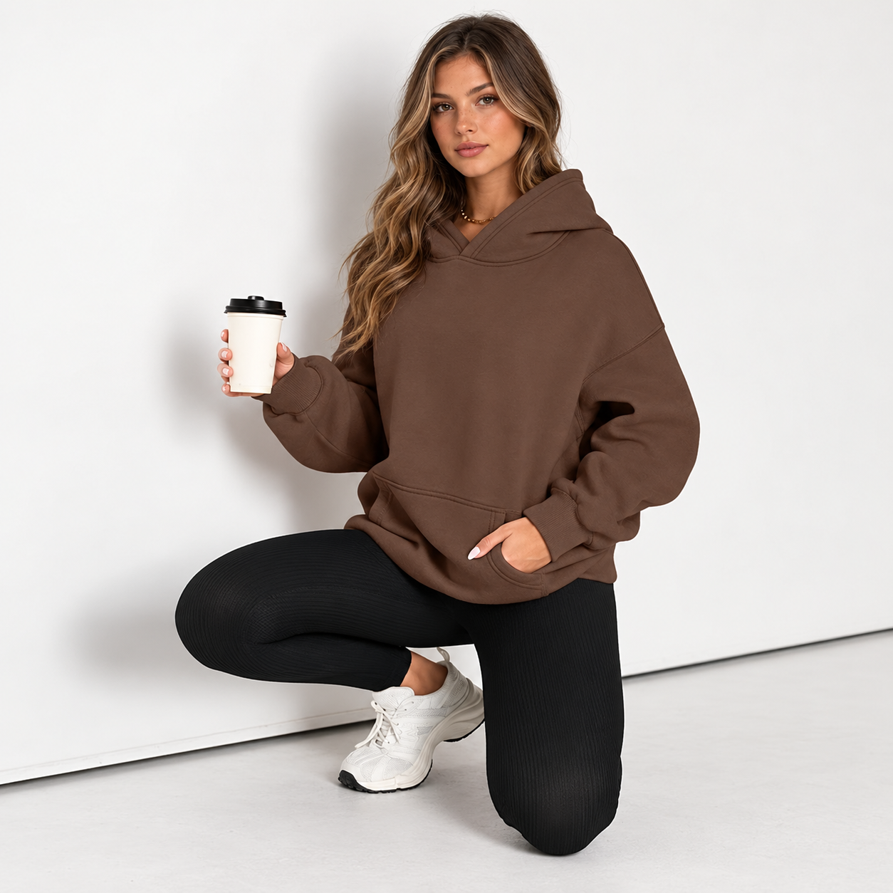 Oversized Comfort Fleece Hoodie For Women