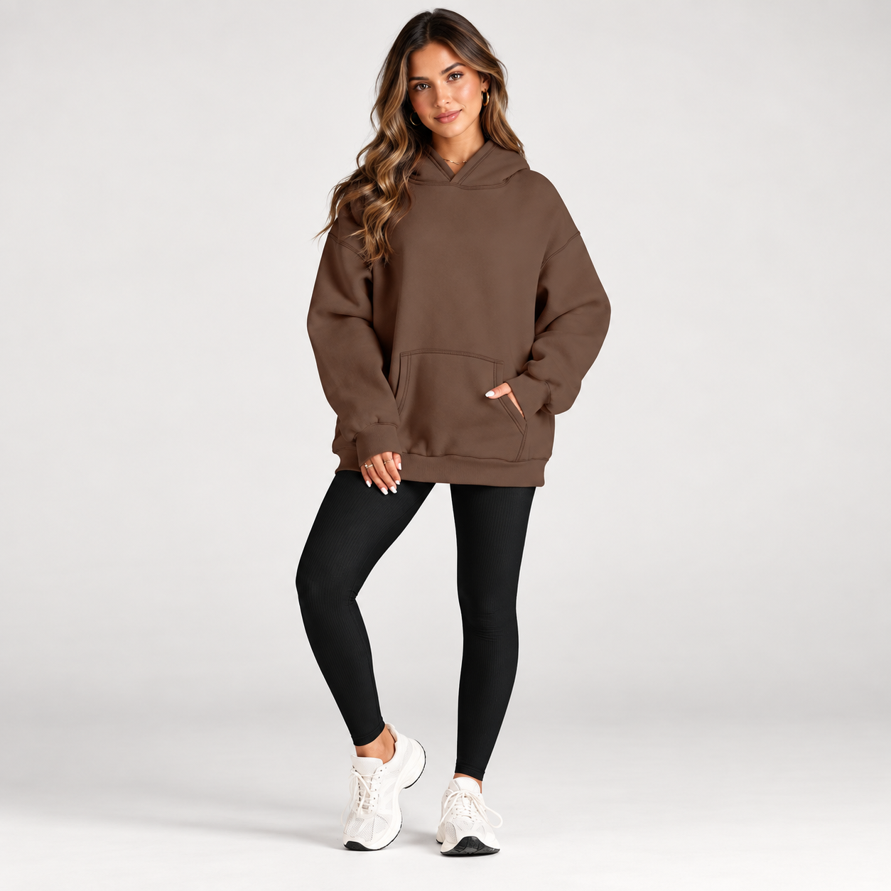 Oversized Comfort Fleece Hoodie For Women