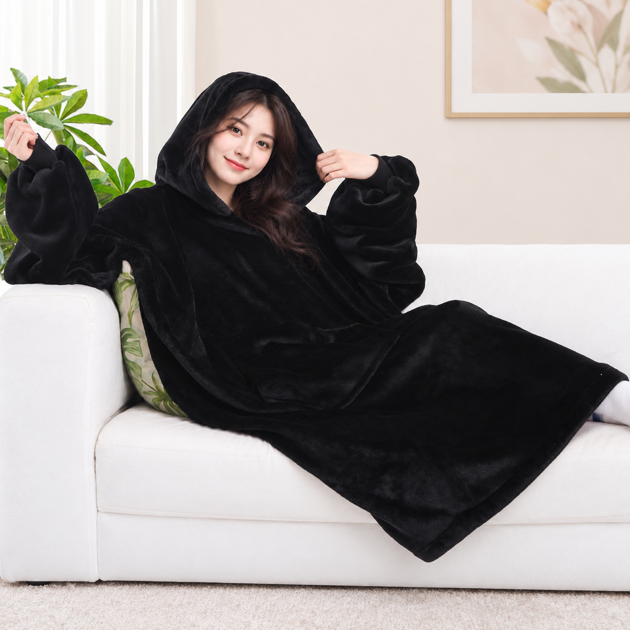 Warm And Cozy Giant Blanket Hoodie For Men And Women