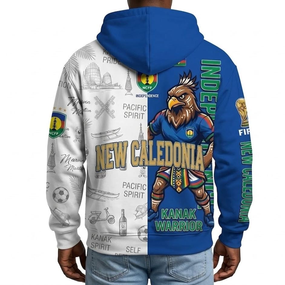 FIFA 2026 Caledonia Football Themed All Over Printed Hoodie