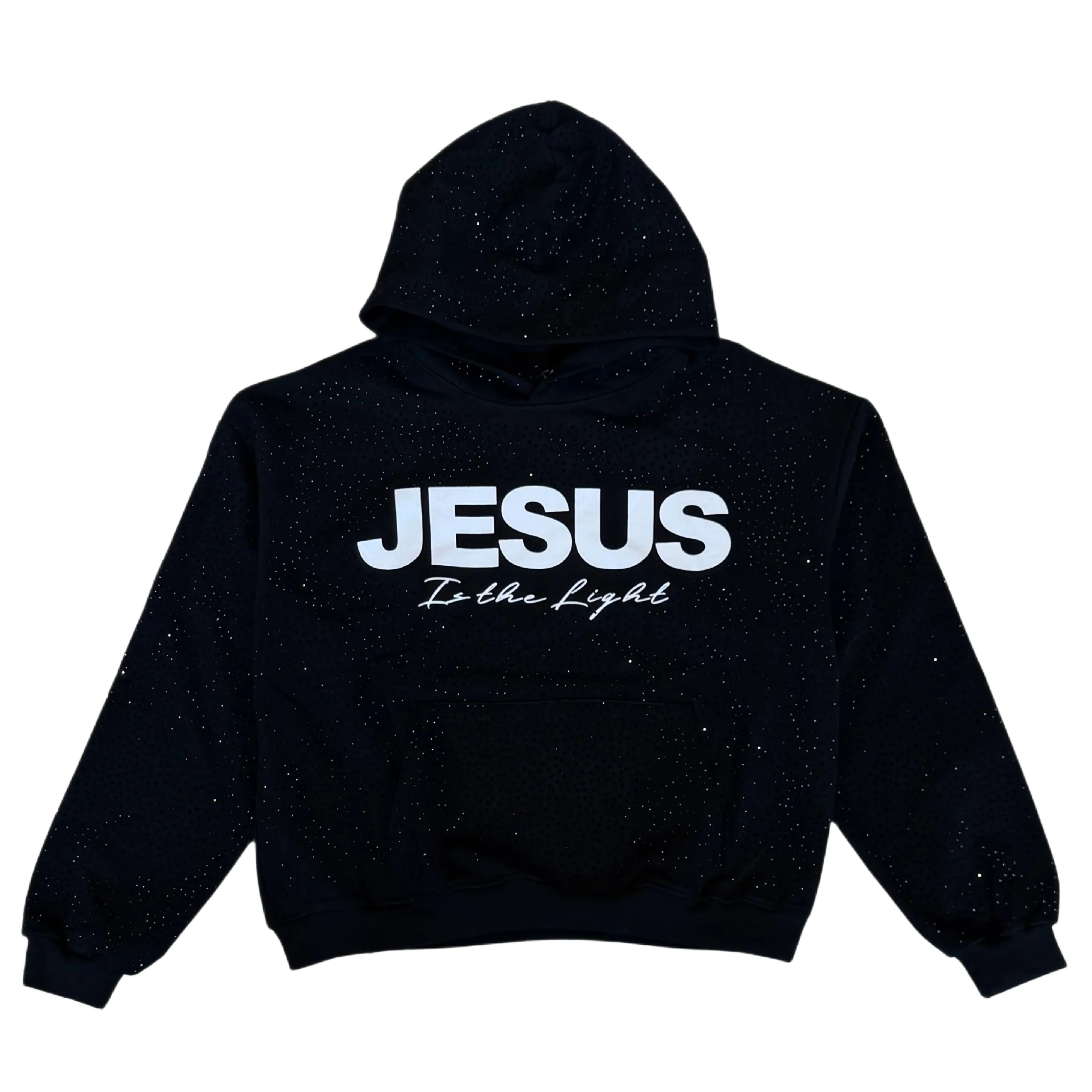 Jesus Is The Light Rhinestone Hoodie
