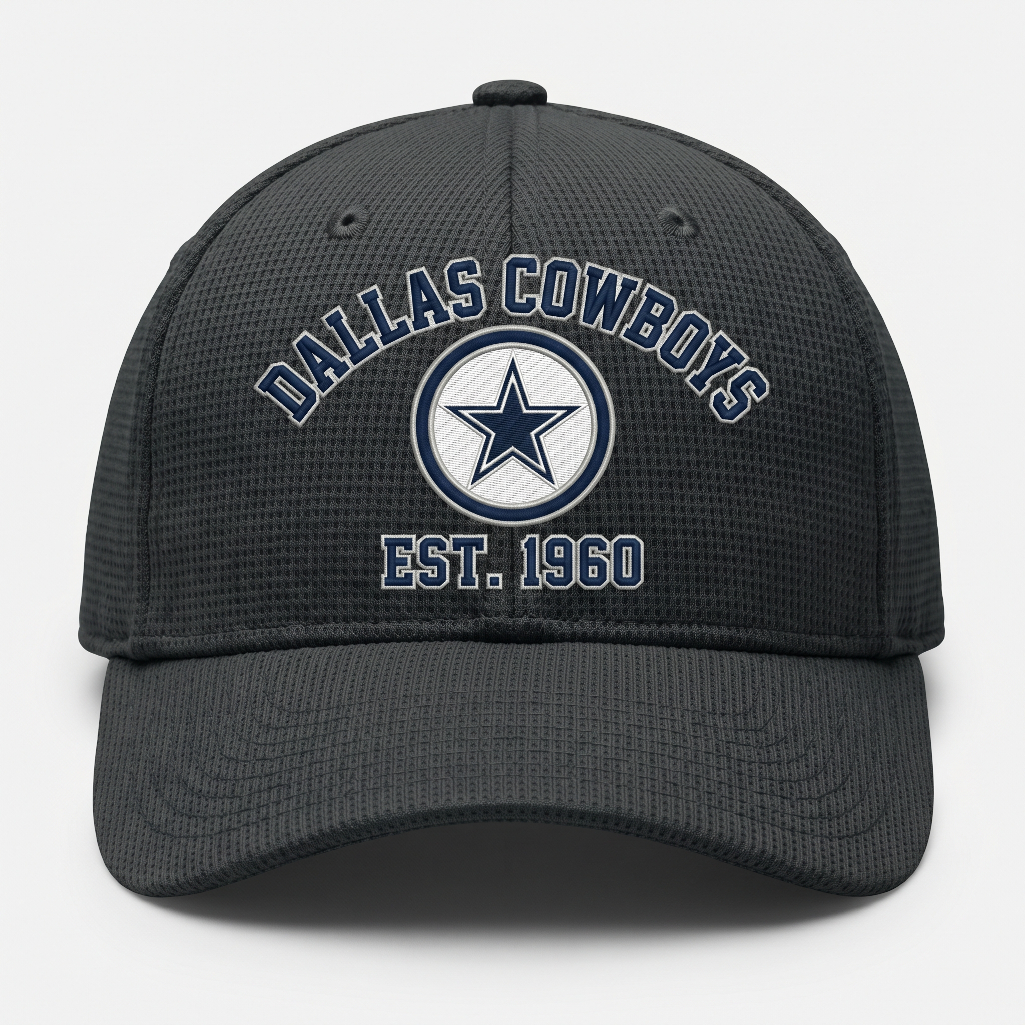 Dallas Cowboys Waffle Knit Cap in Dark Gray