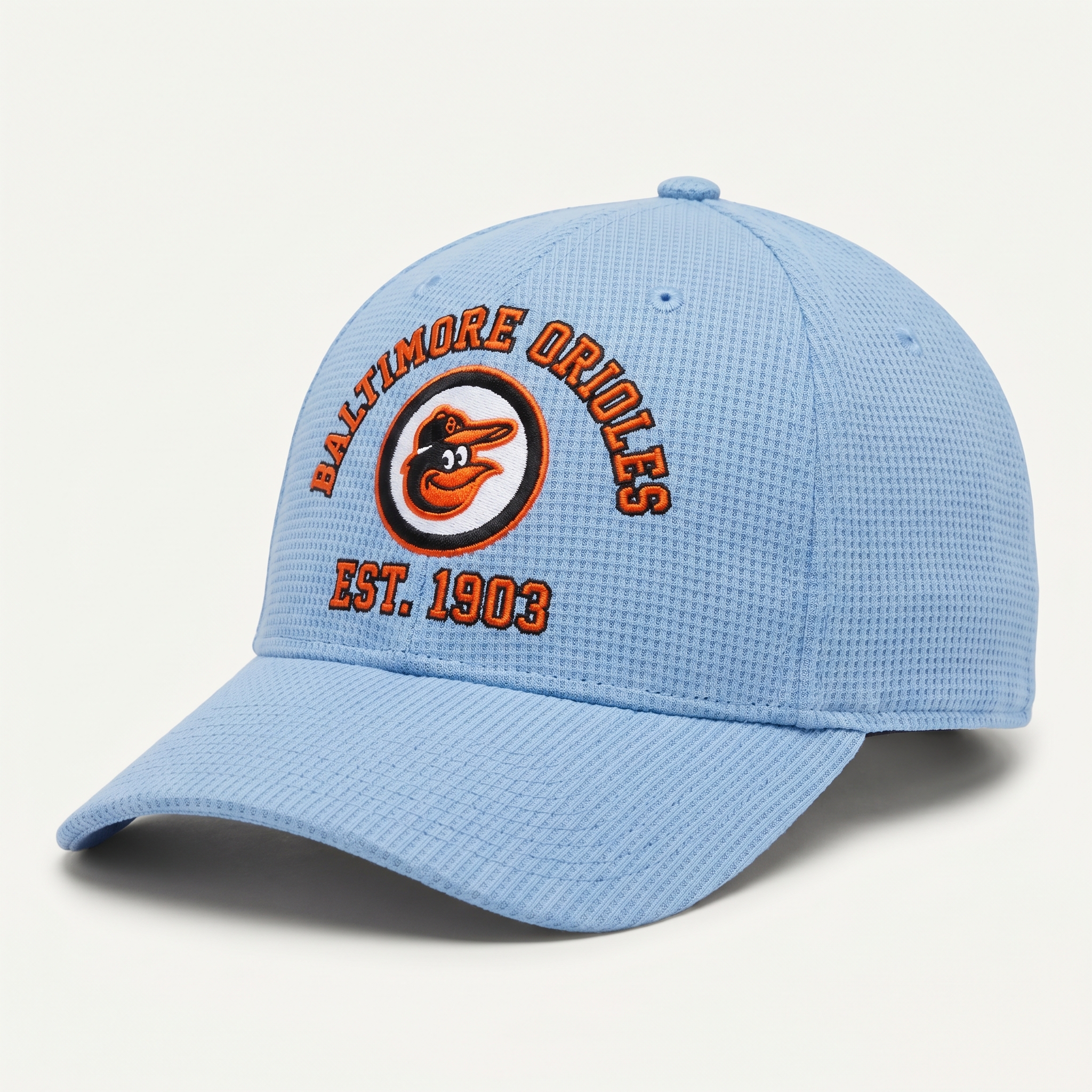 Baltimore Orioles Waffle Knit Cap in Light Blue