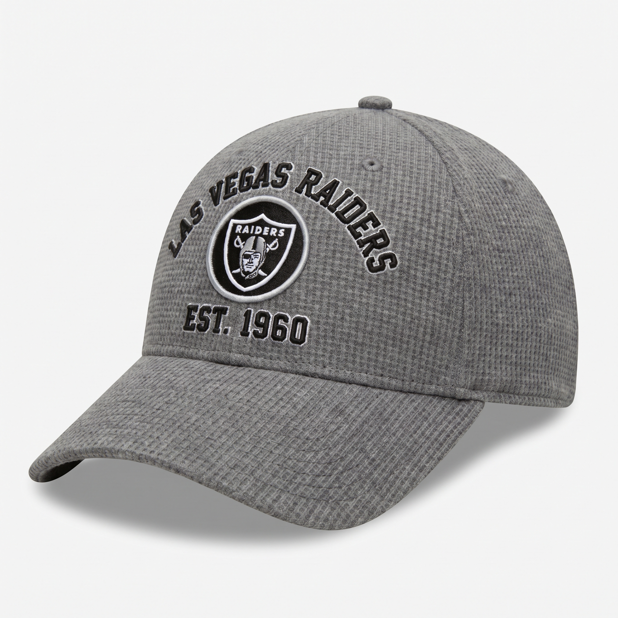 Las Vegas Raiders Waffle Knit Cap in Gray