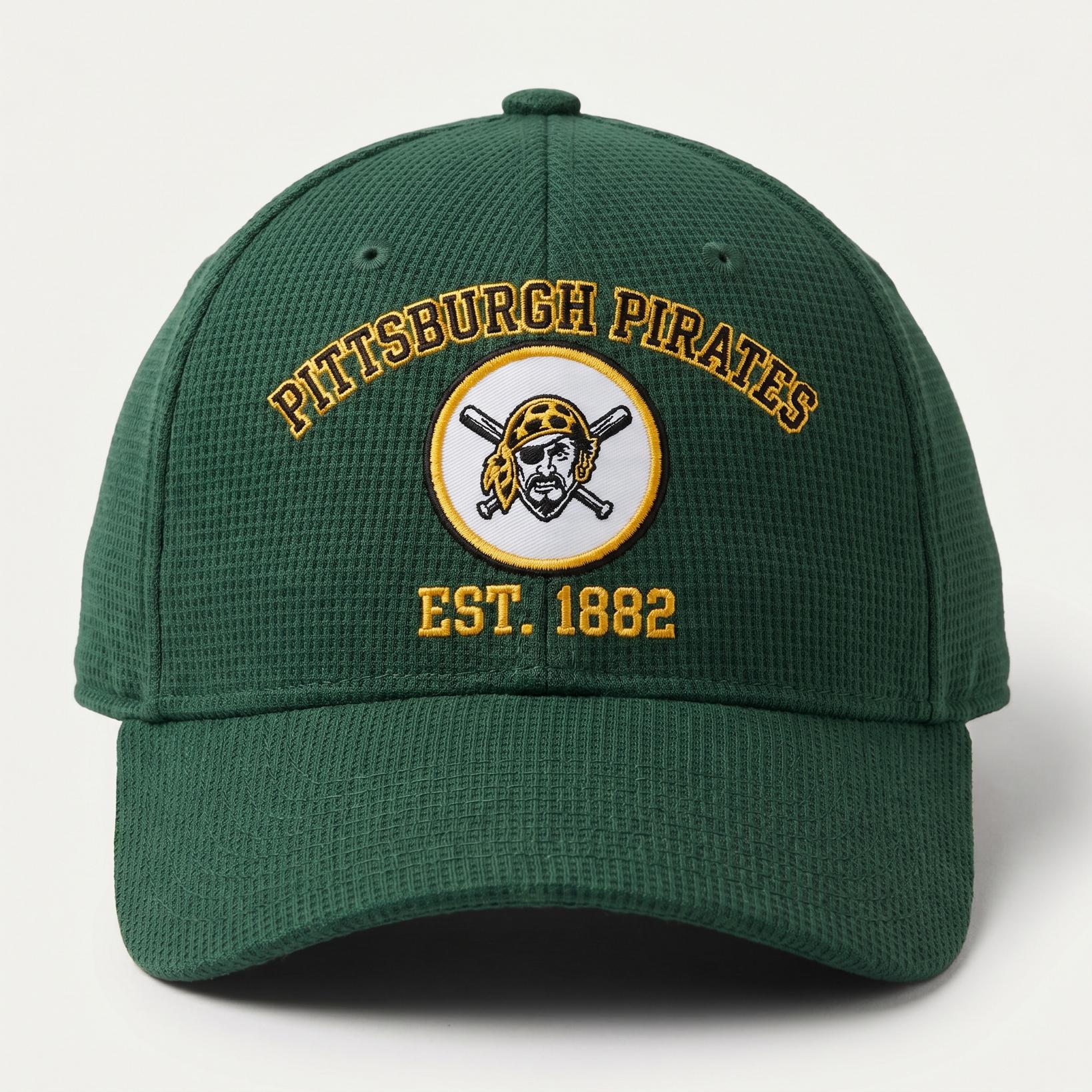 Pittsburgh Pirates Waffle Knit Cap in Green