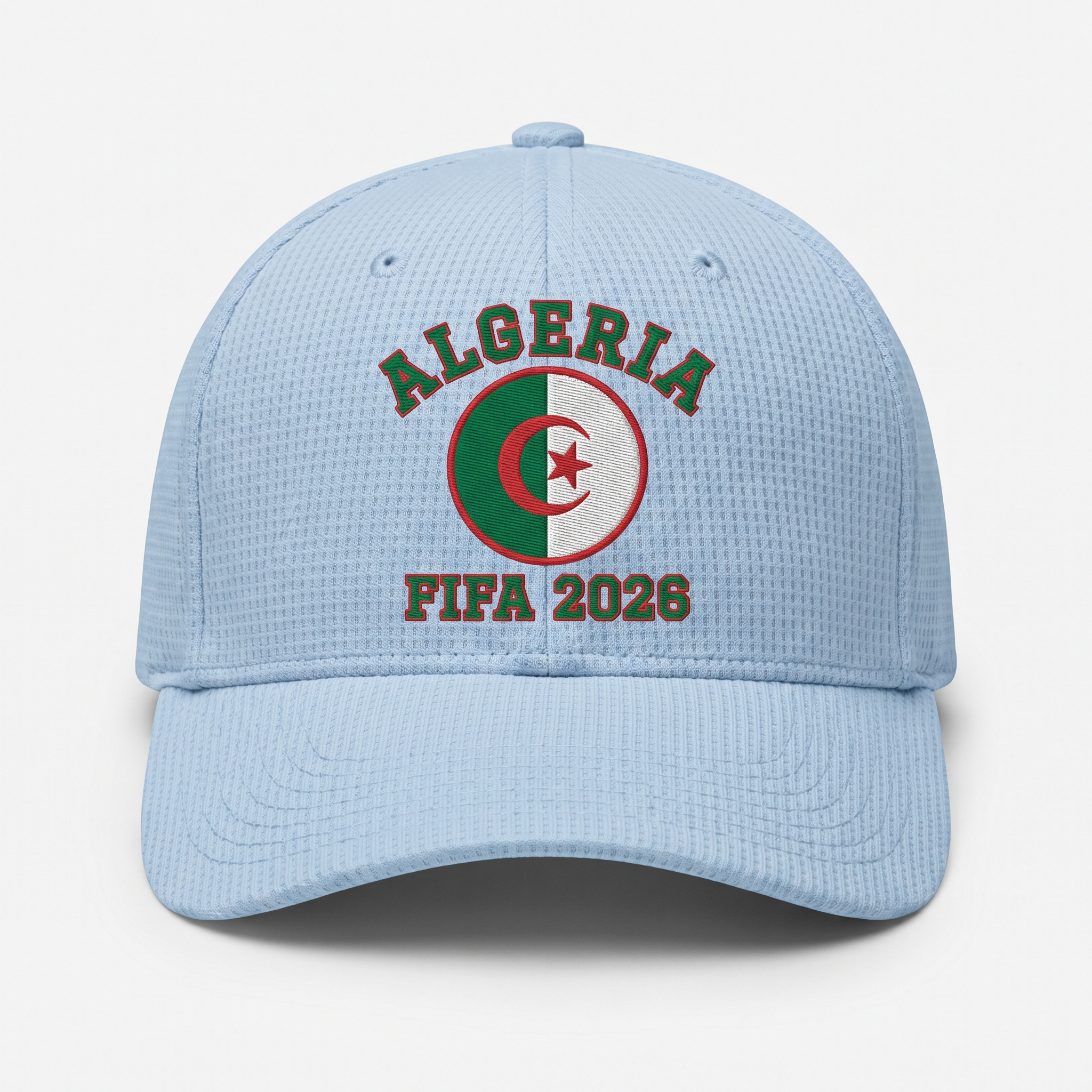 FIFA 2026 Algeria Waffle Knit Cap in Light Blue