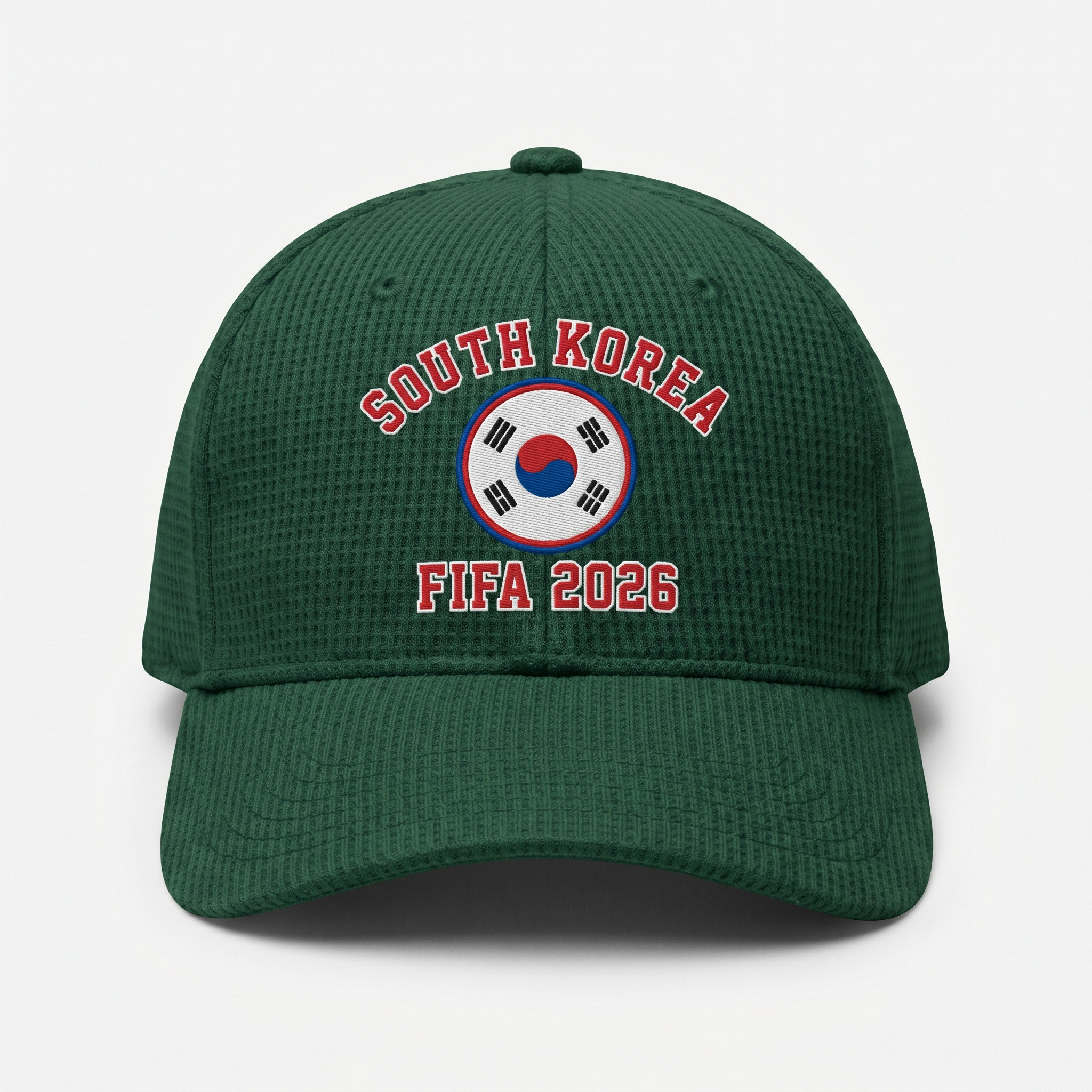 South Korea Green FIFA 2026 waffle knit fan cap