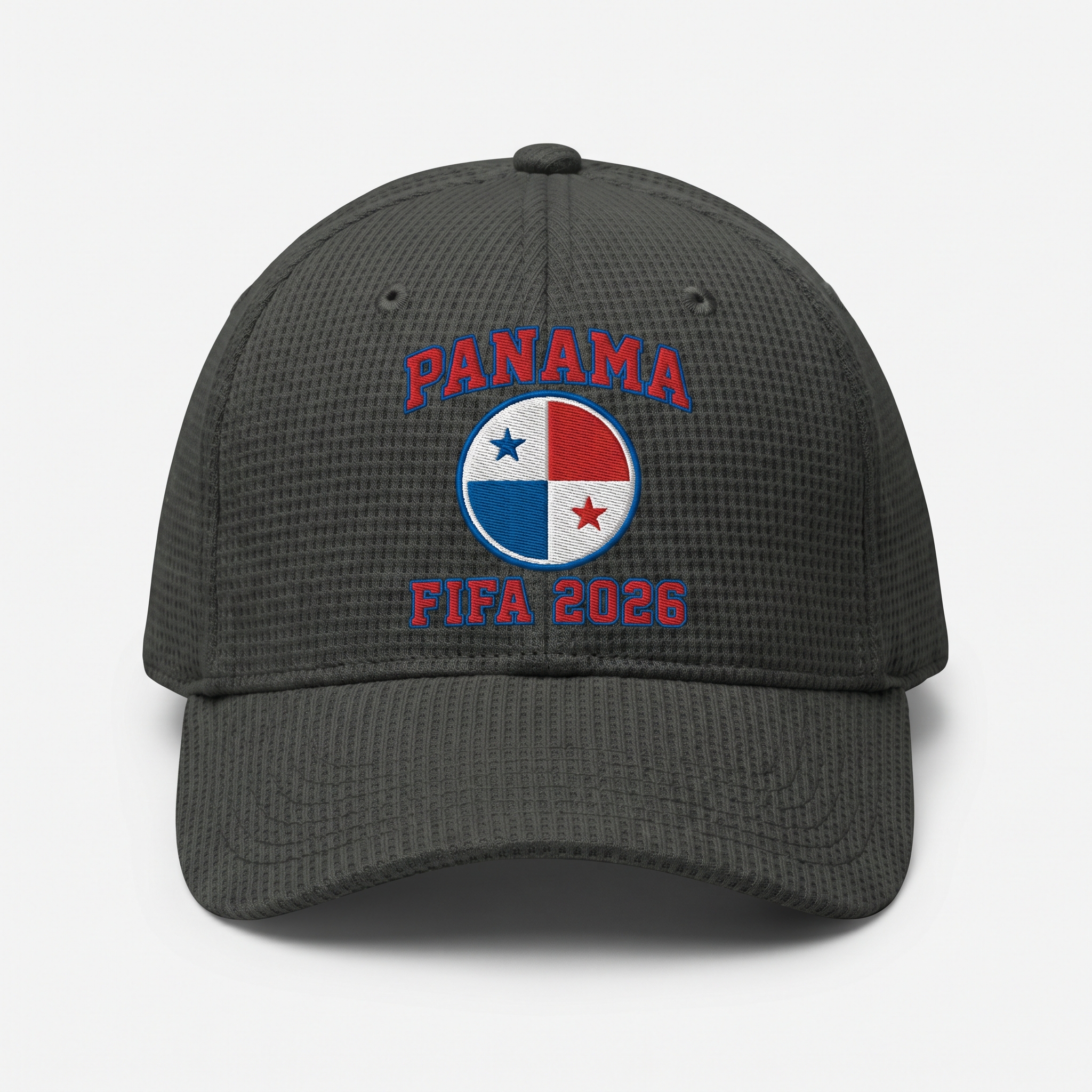 FIFA 2026 Panama Waffle Knit Cap in Dark Gray