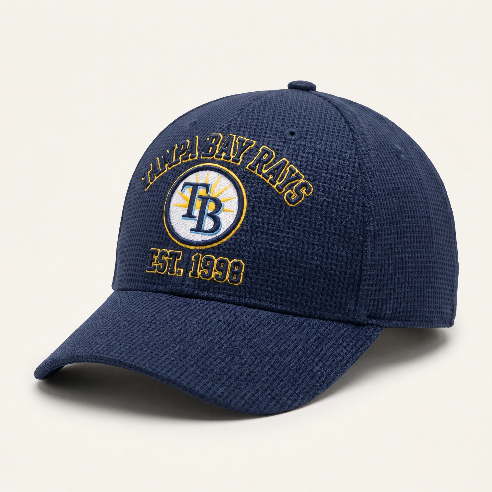 Tampa Bay Rays Waffle Knit Cap in Blue