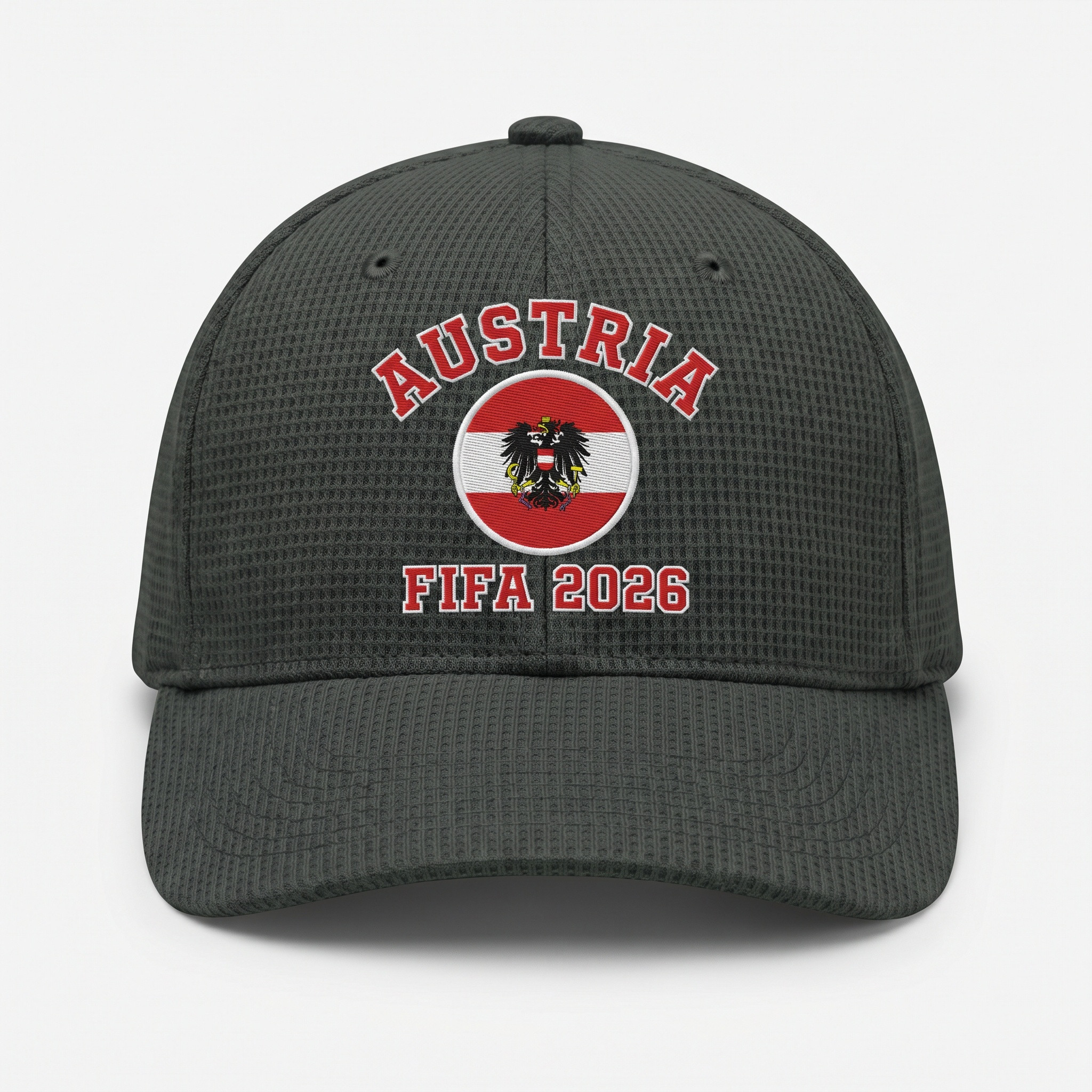 FIFA 2026 Austria Waffle Knit Cap in Dark Gray