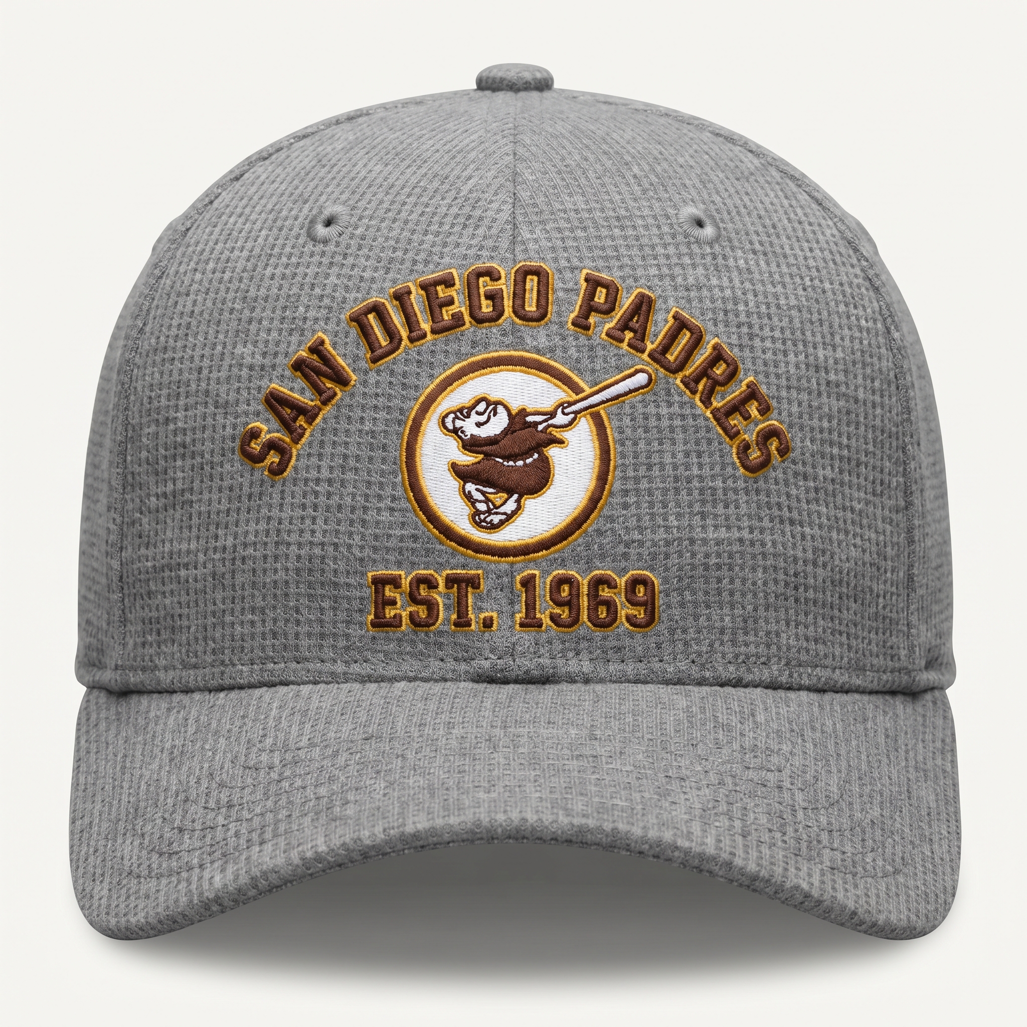 San Diego Padres Waffle Knit Cap in Gray