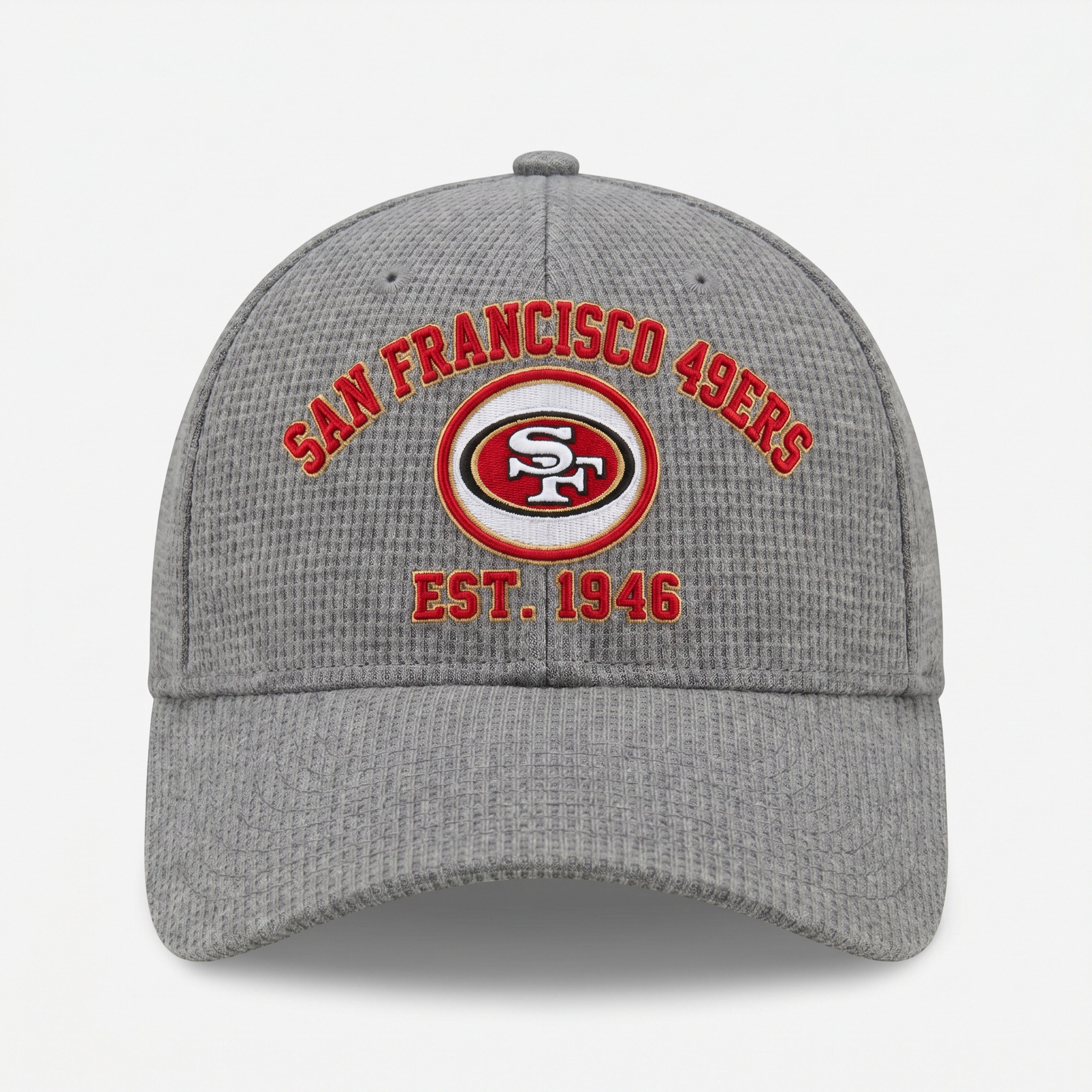 San Francisco 49ers EST 1946 Waffle Knit Adjustable Football Fan Cap - Gray