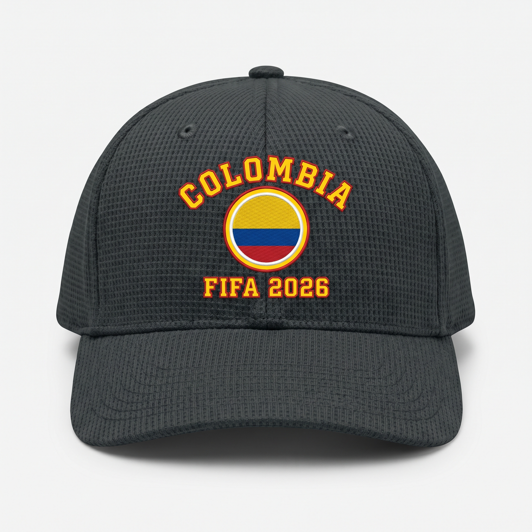 FIFA 2026 Colombia Waffle Knit Cap in Dark Gray
