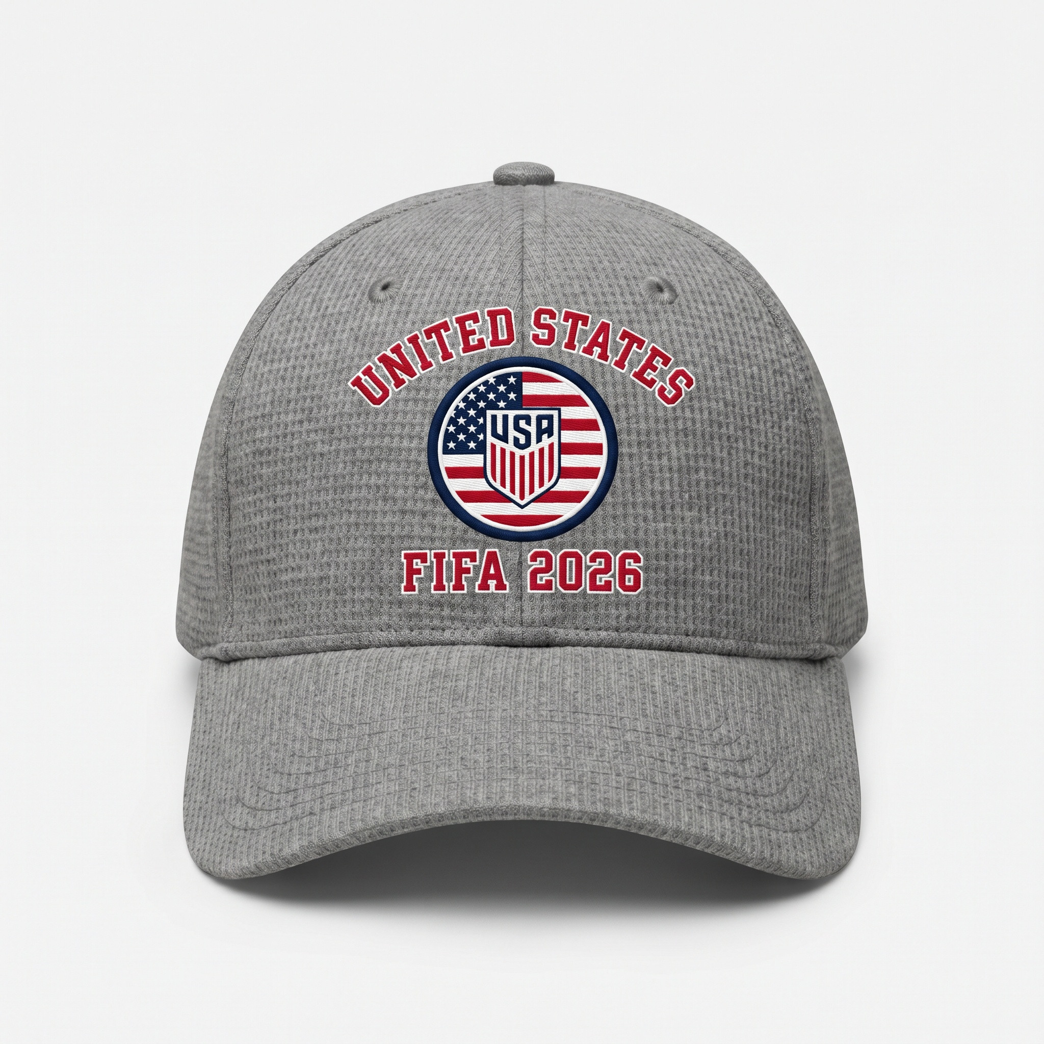 FIFA 2026 United States Waffle Knit Cap in Gray