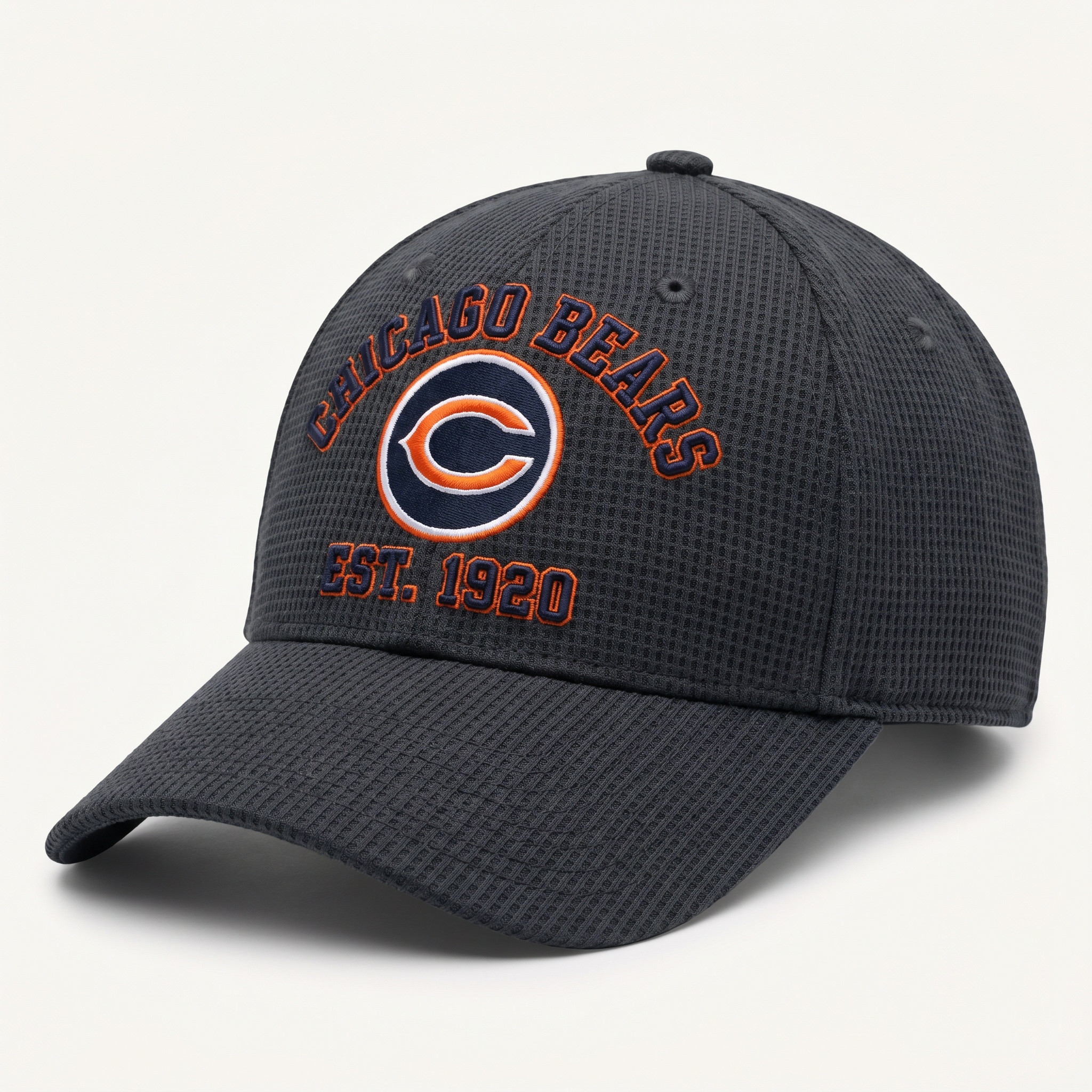 Chicago Bears Waffle Knit Cap in Dark Gray