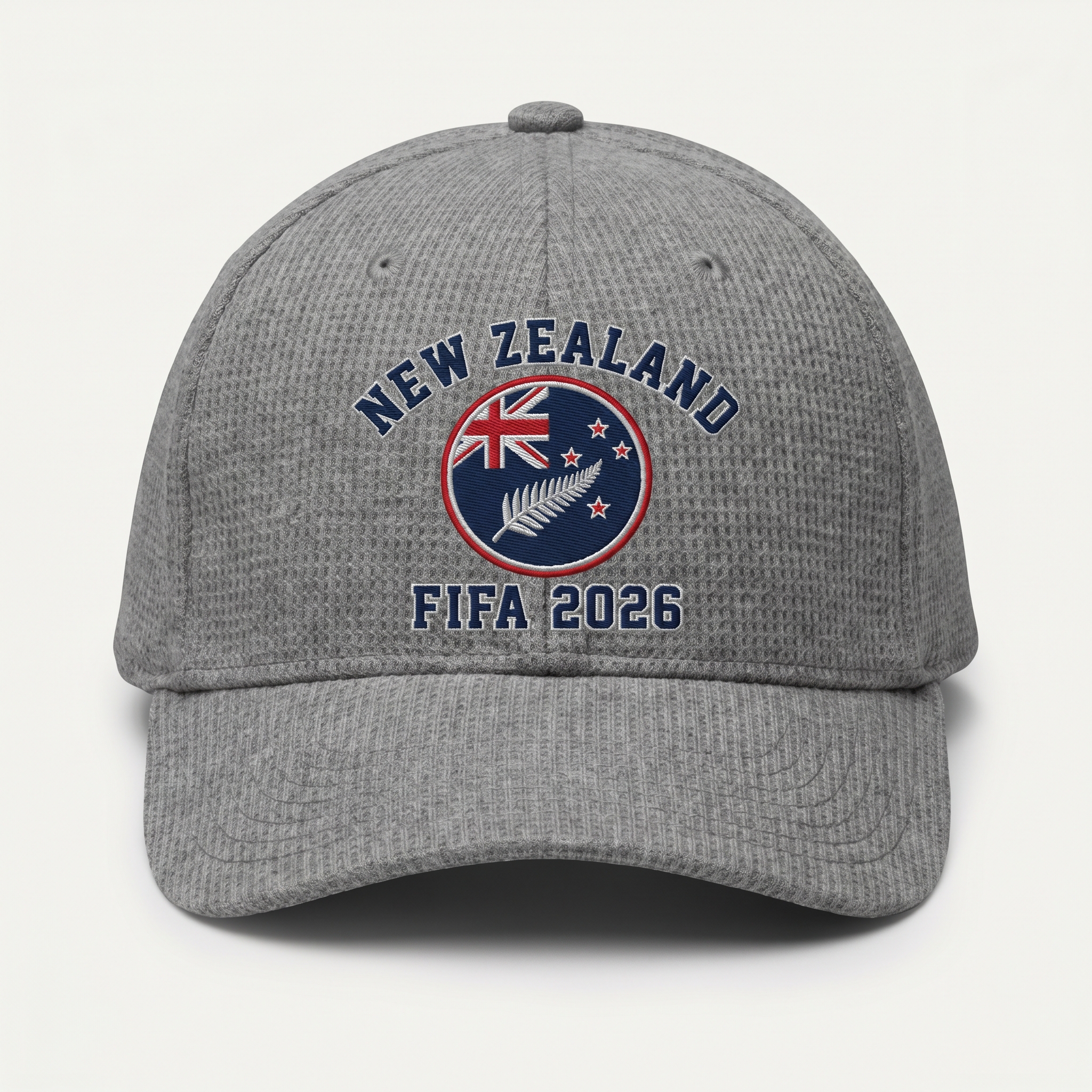 FIFA 2026 New Zealand Waffle Knit Cap in Gray