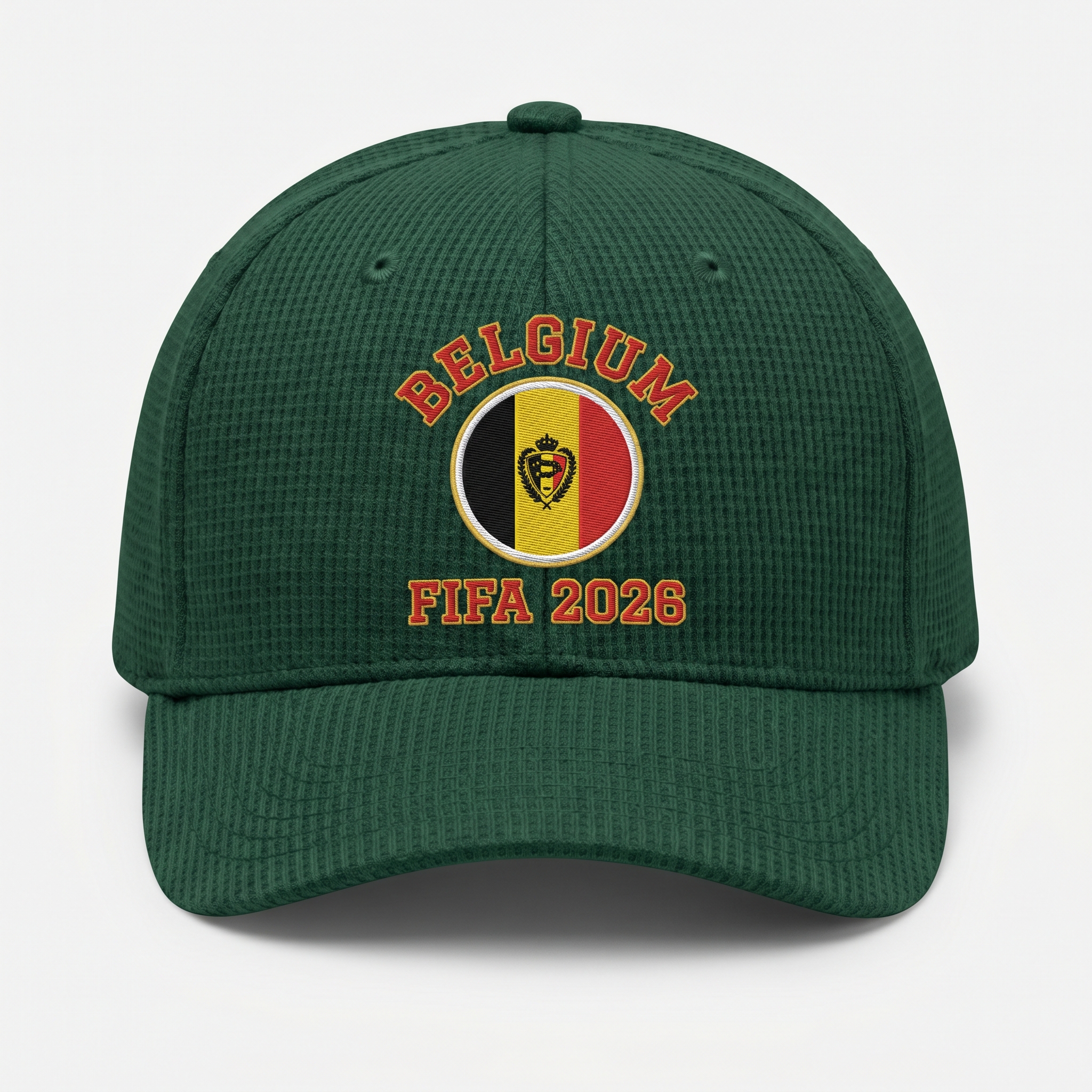 FIFA 2026 Belgium Waffle Knit Cap in Green