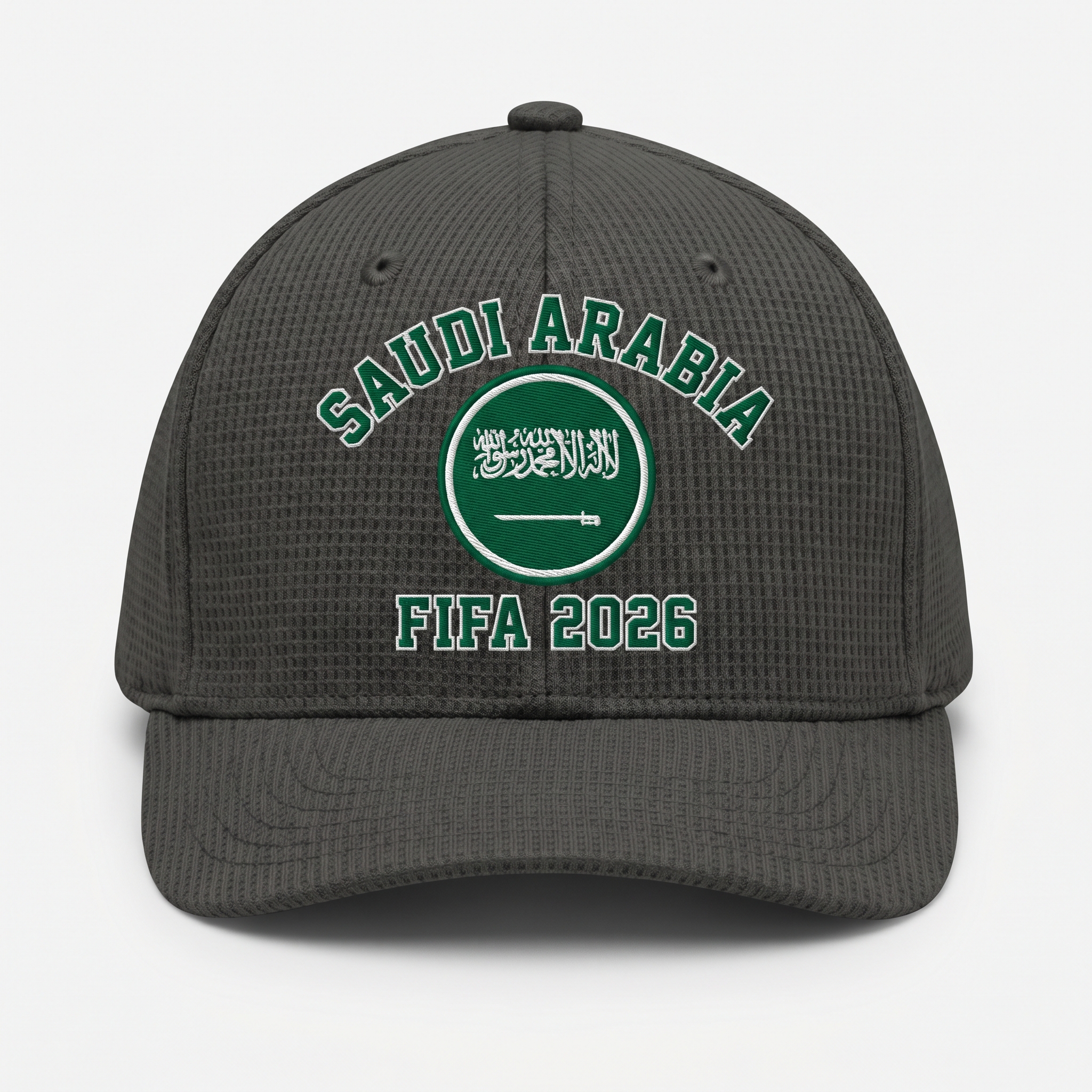FIFA 2026 Saudi Arabia Waffle Knit Cap in Dark Gray