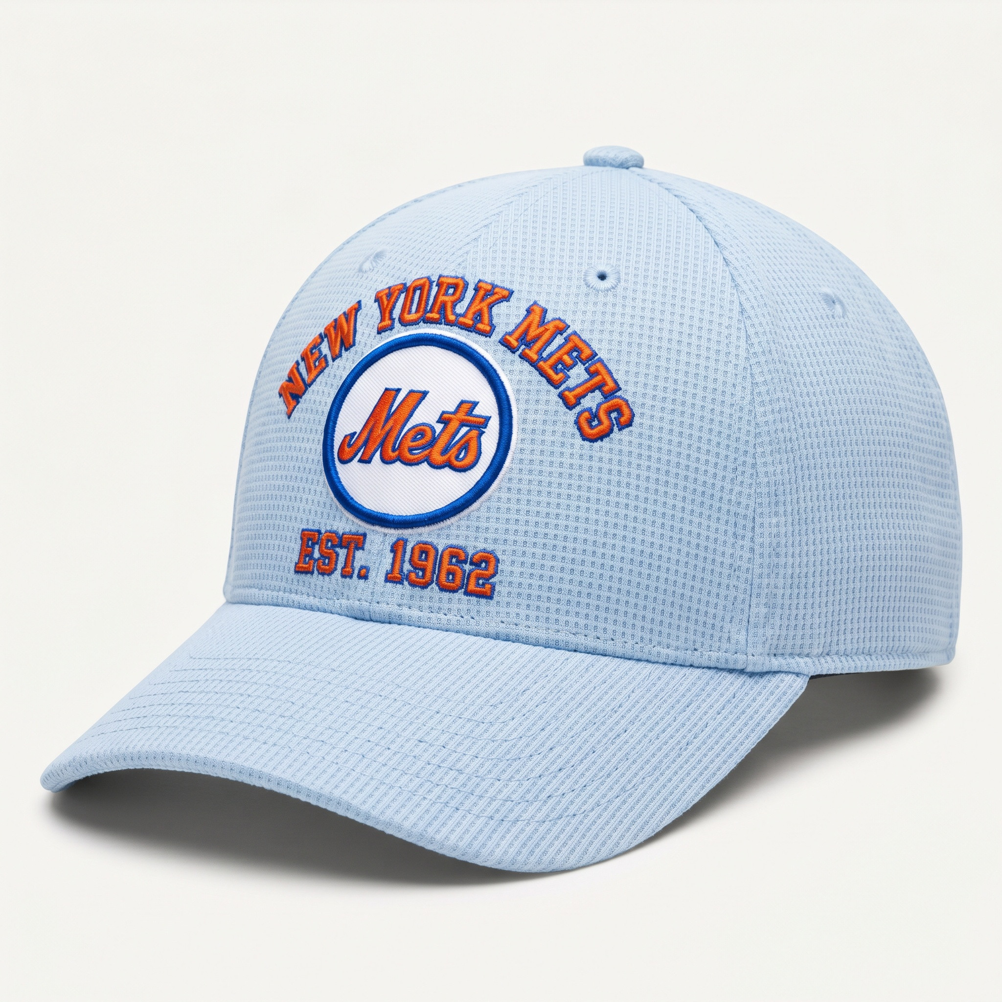 New York Mets Waffle Knit Cap in Light Blue