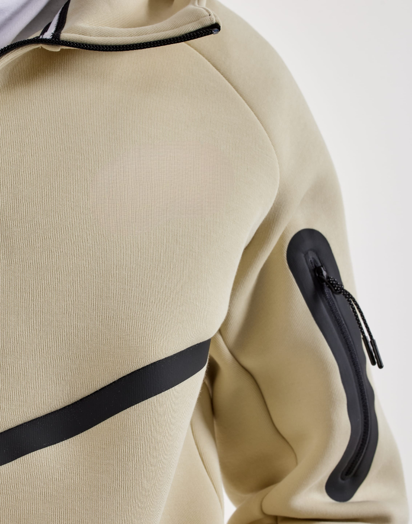 Full Zip Hooded Fleece Jacket For Men