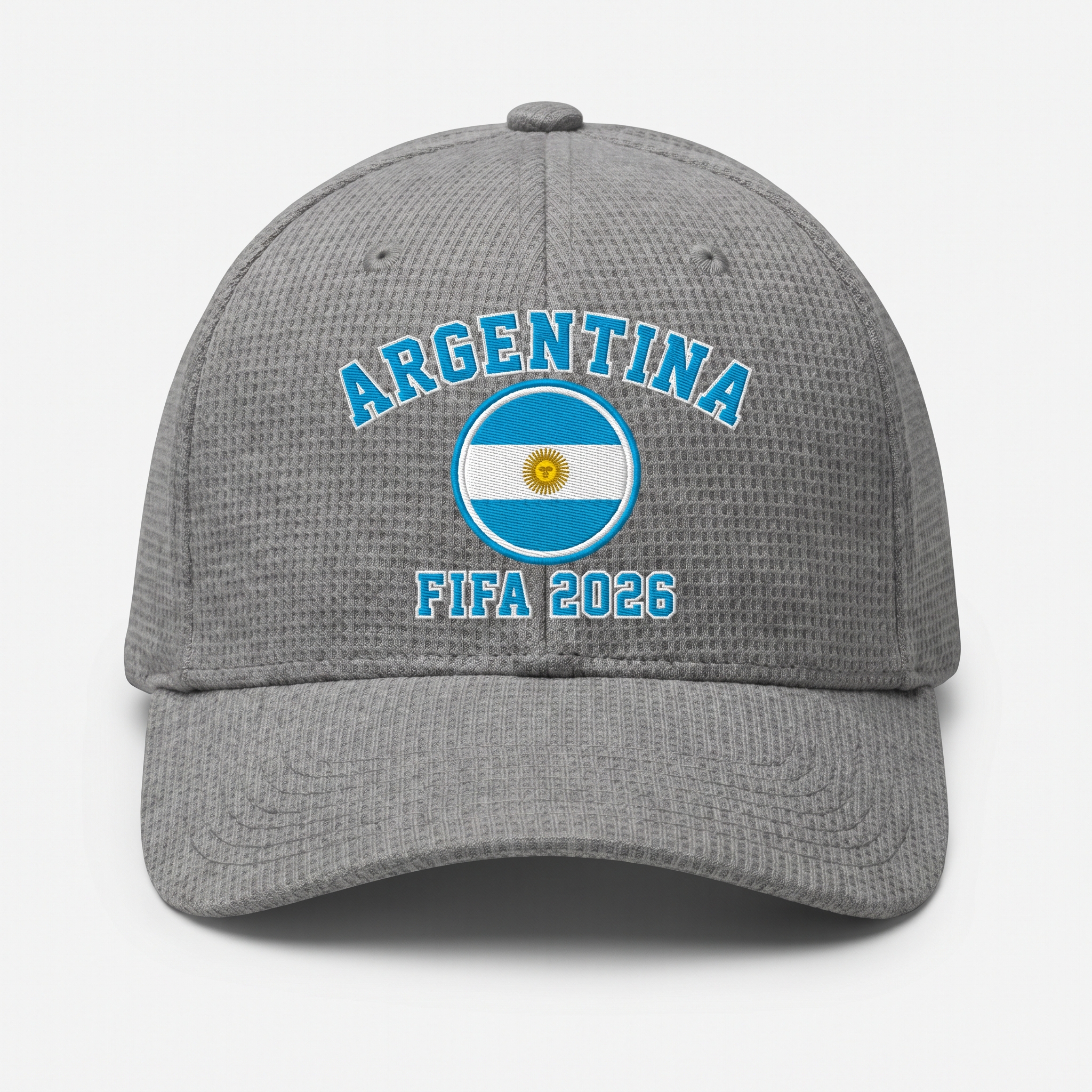 FIFA 2026 Argentina Waffle Knit Cap in Gray