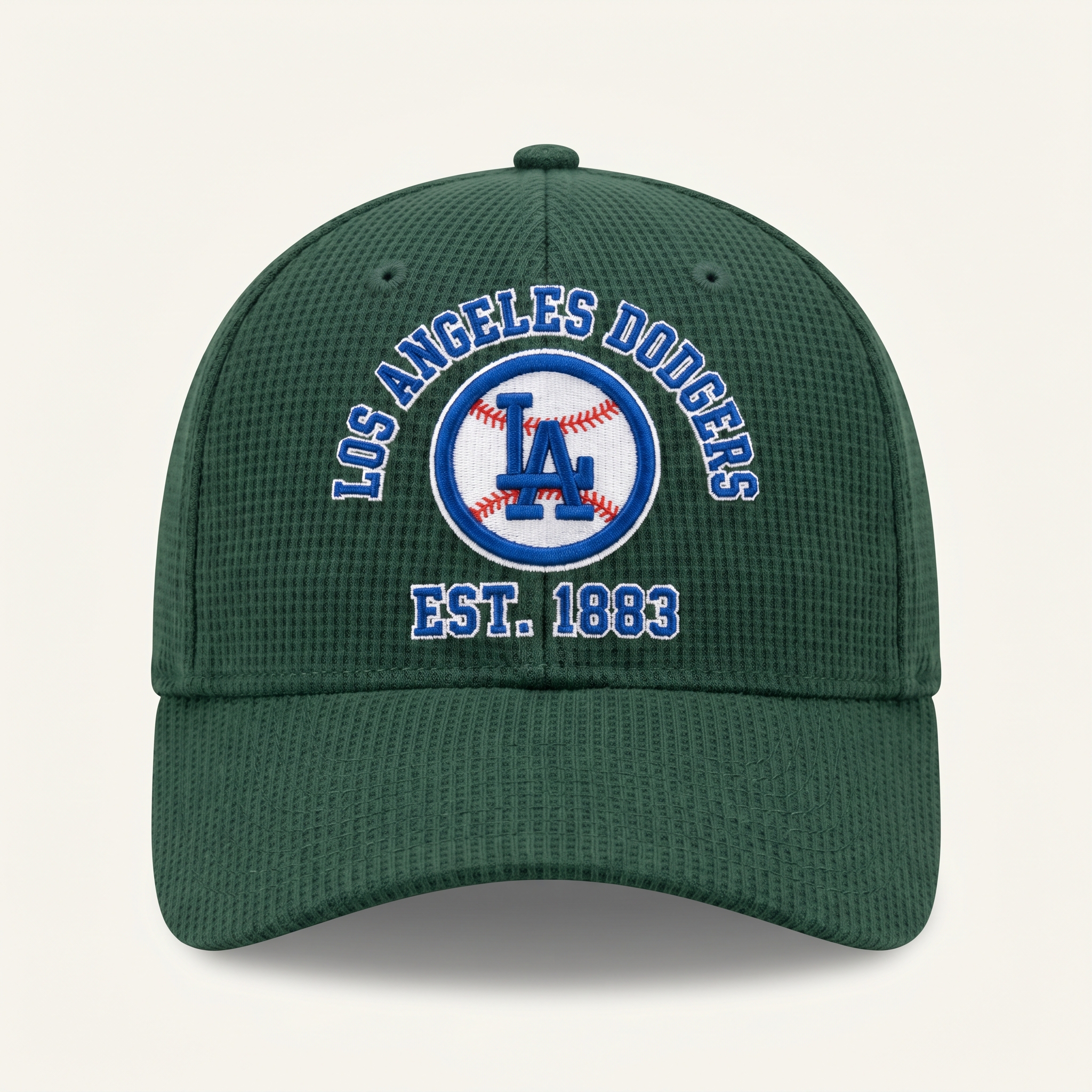 Los Angeles Dodgers Waffle Knit Cap in Green