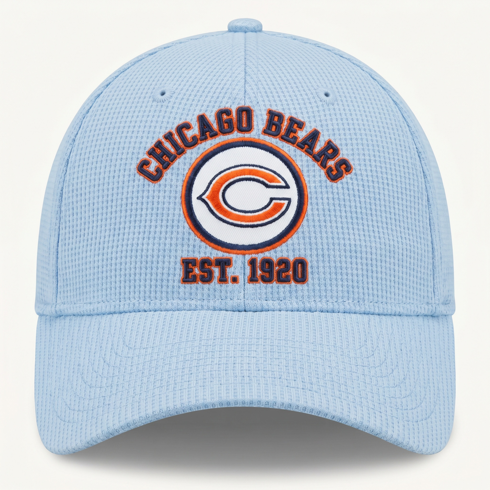 Chicago Bears Waffle Knit Cap in Light Blue