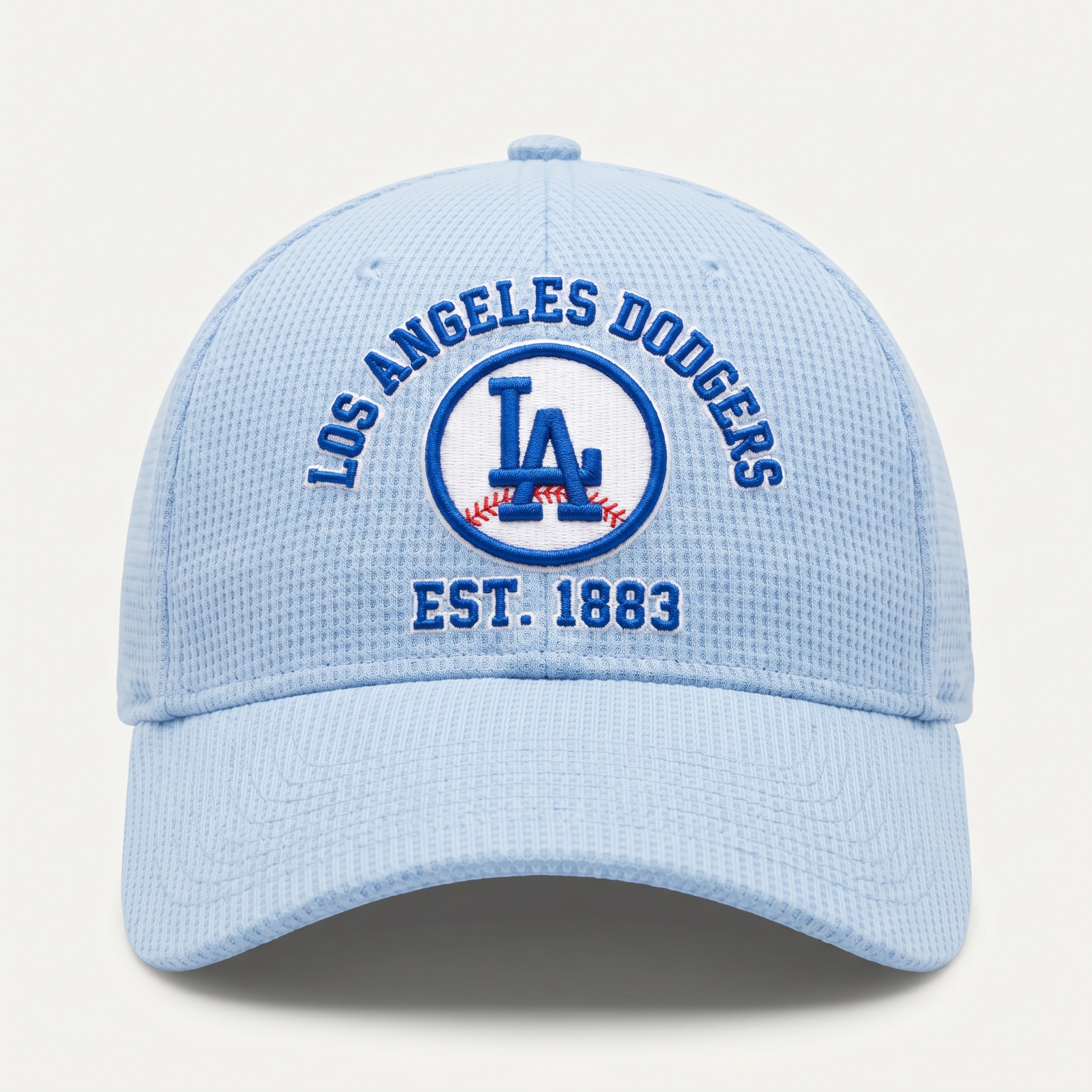 Los Angeles Dodgers Waffle Knit Cap in Light Blue