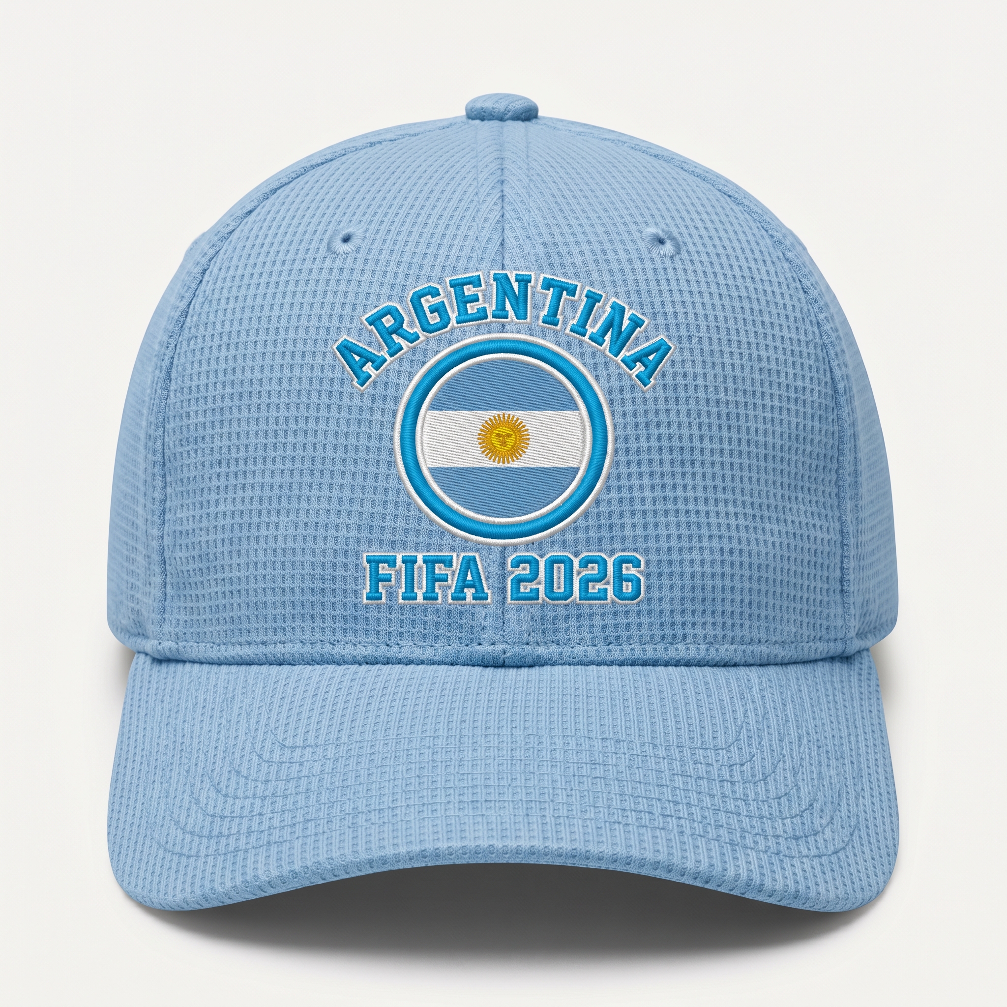 FIFA 2026 Argentina Waffle Knit Cap in Light Blue