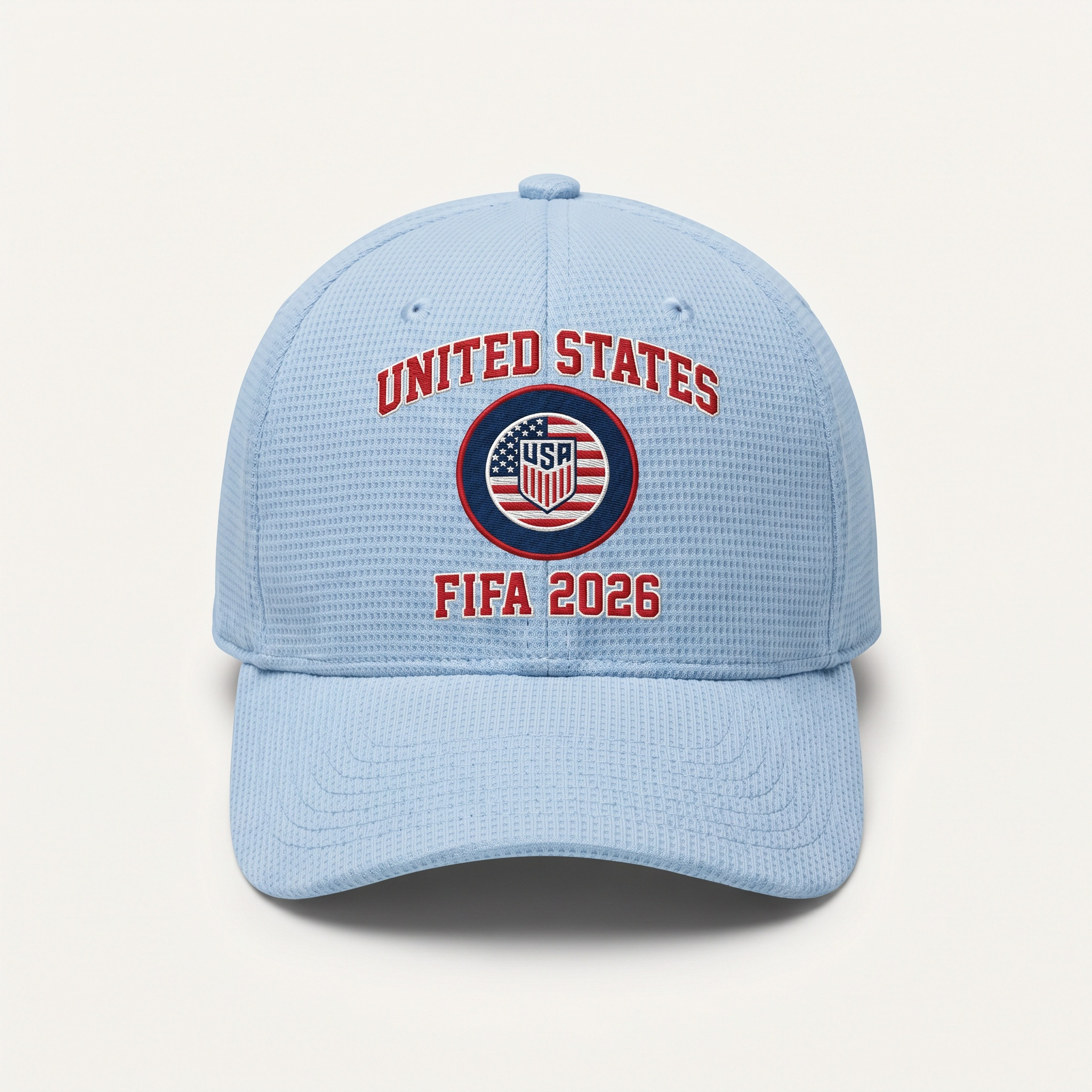 FIFA 2026 United States Waffle Knit Cap in Light Blue