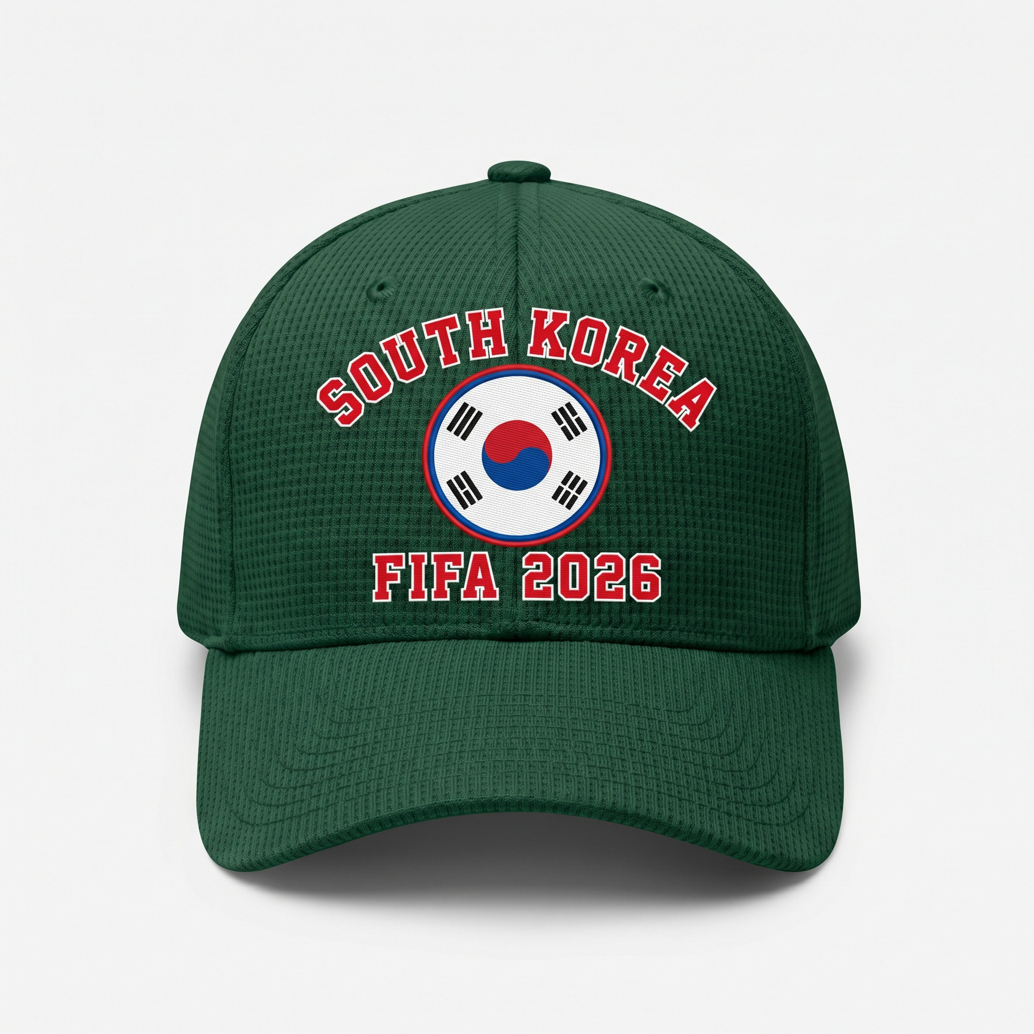 FIFA 2026 South Korea Waffle Knit Cap in Green