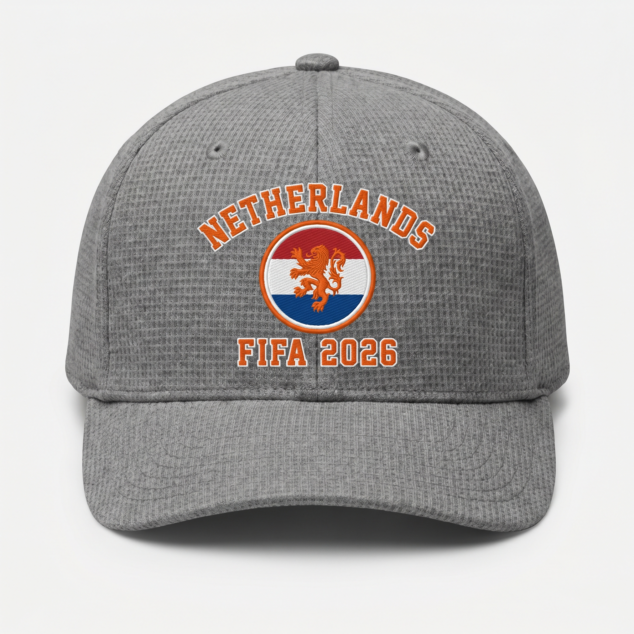 FIFA 2026 Netherlands Waffle Knit Cap in Gray