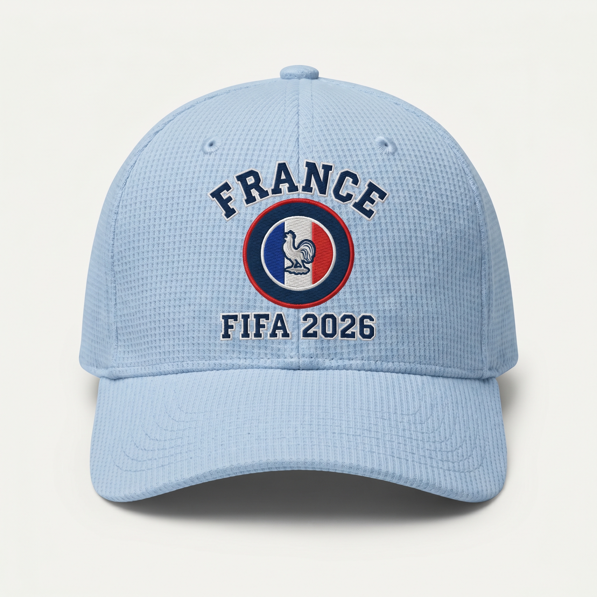 FIFA 2026 France Waffle Knit Cap in Light Blue