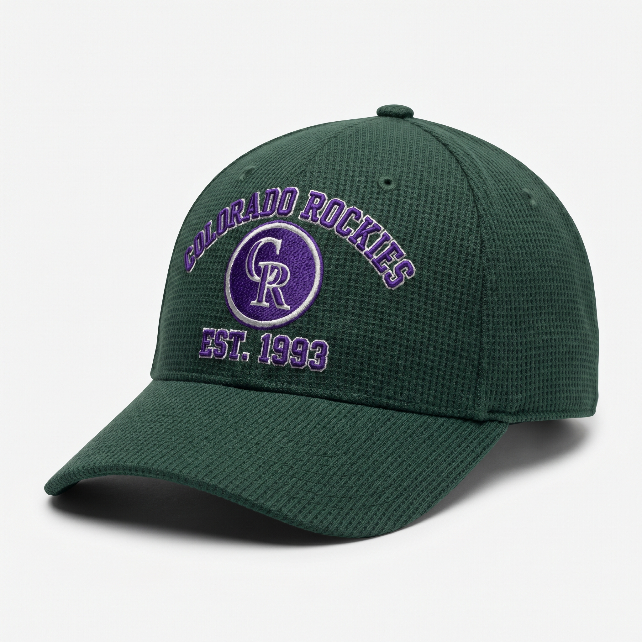 Colorado Rockies Waffle Knit Cap in Green