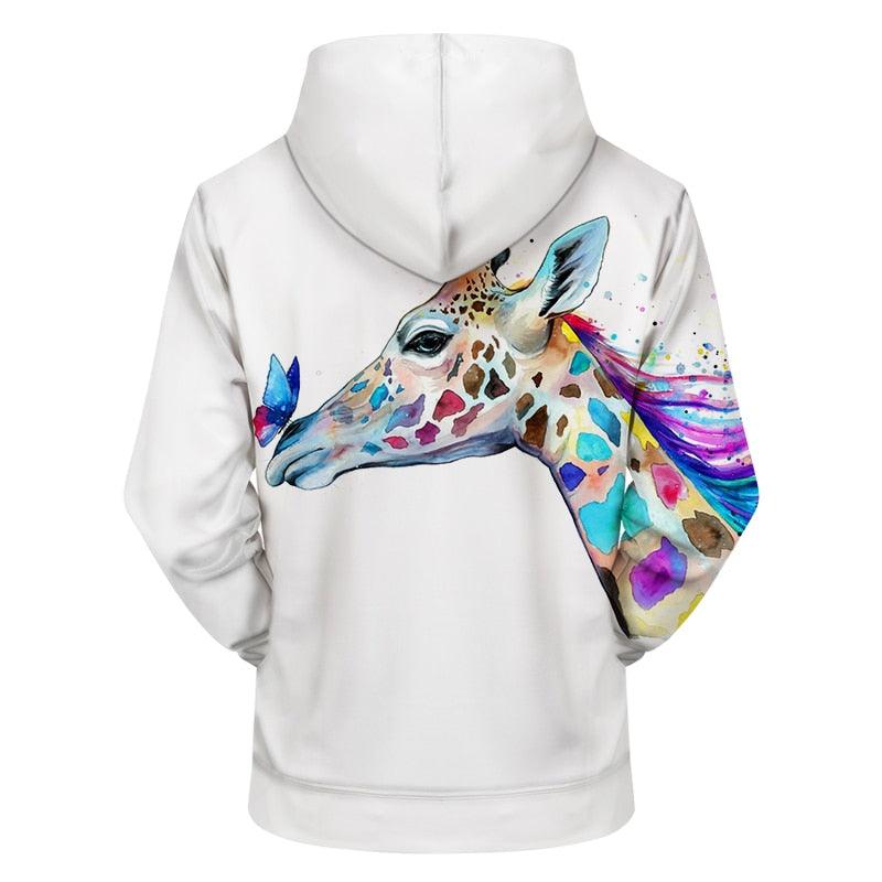 Colorful Giraffe Hoodie