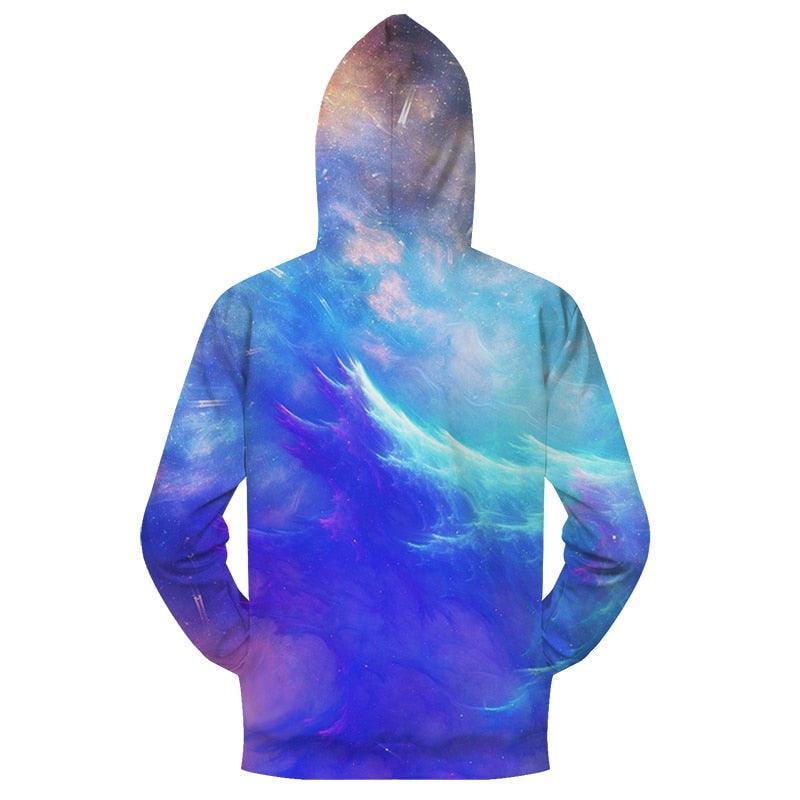 Blue And Purple Sky Zip-up Hoodie