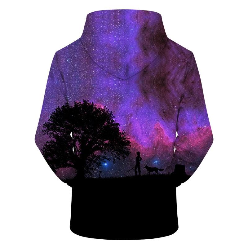 Purple Galaxy Sky Hoodie