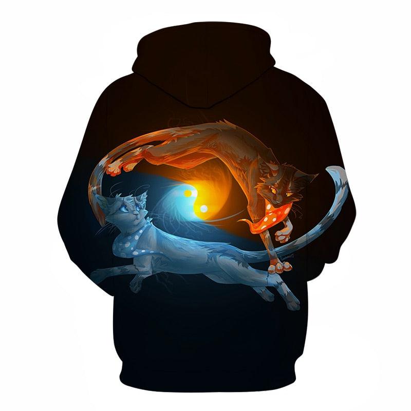 Fire Ice Cats Hoodie