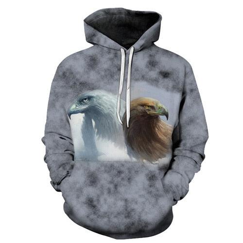 Eagle Print Hoodie