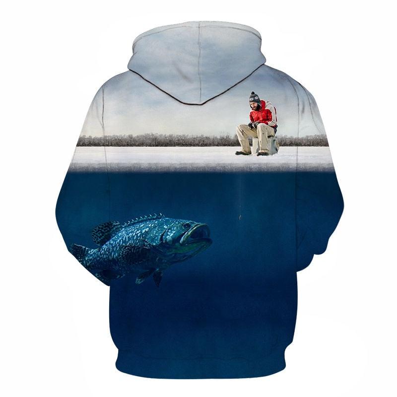 Fishing Under the Ice Hoodie