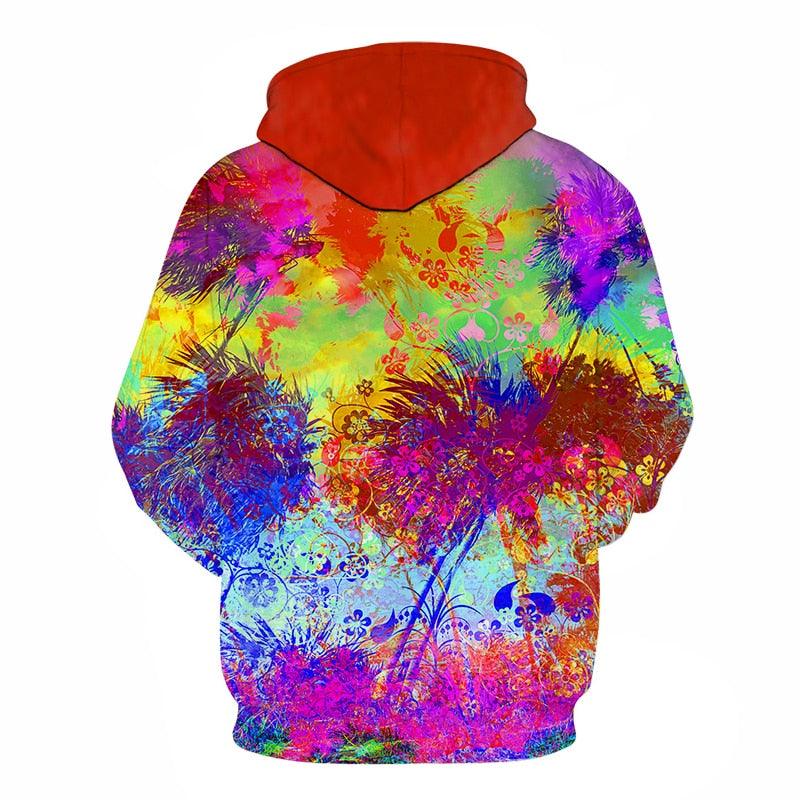 Rainbow Flower Hoodie