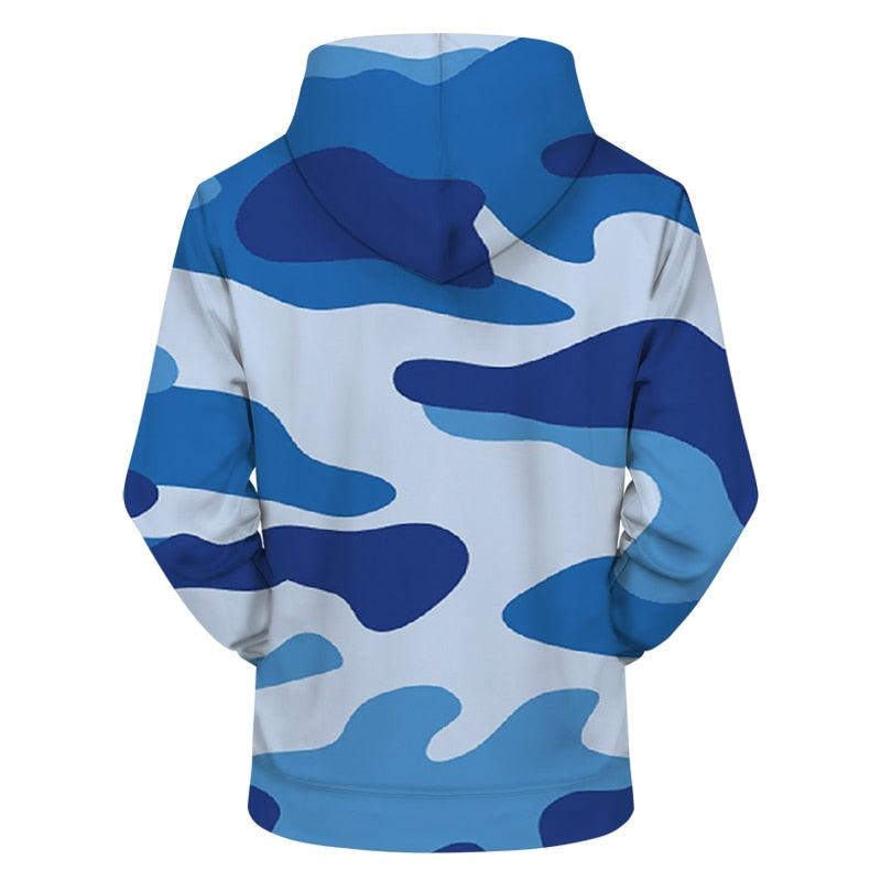 Blue Camo Hoodie