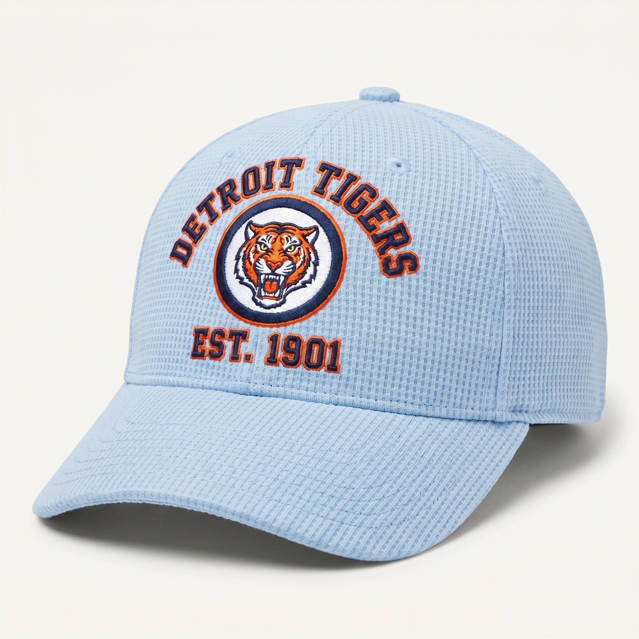 Detroit Tigers Waffle Knit Cap in Light Blue