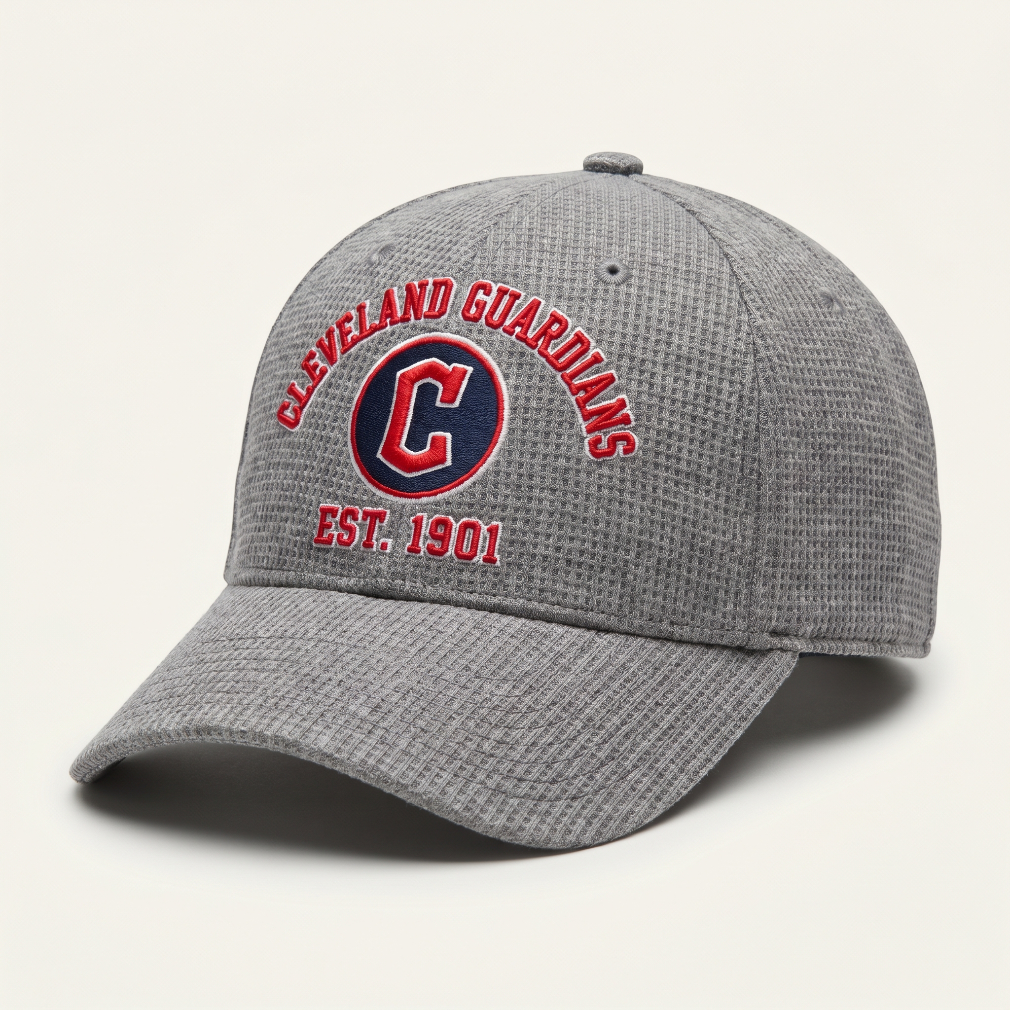 Cleveland Guardians Waffle Knit Cap in Gray