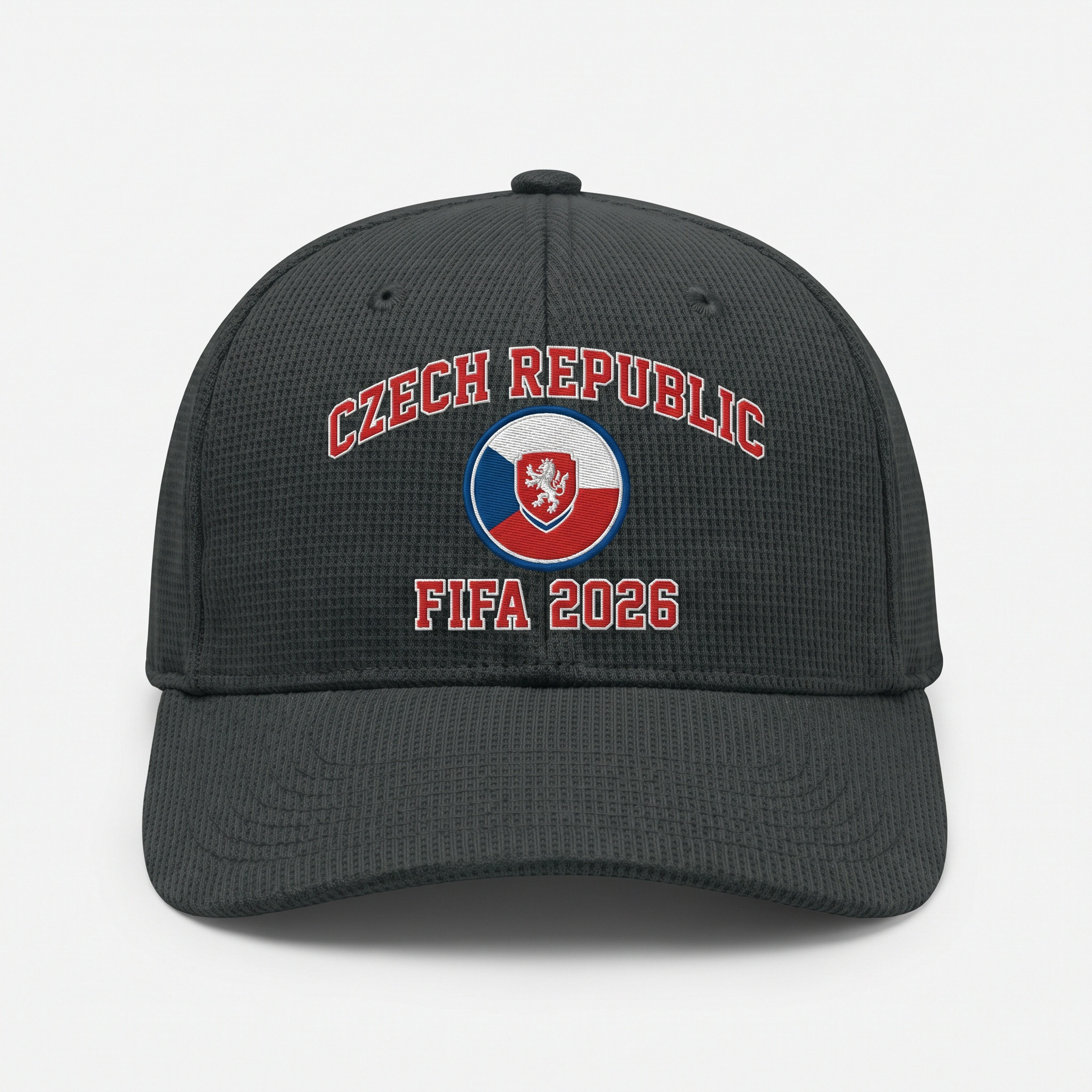 FIFA 2026 Czech Republic Waffle Knit Cap in Dark Gray