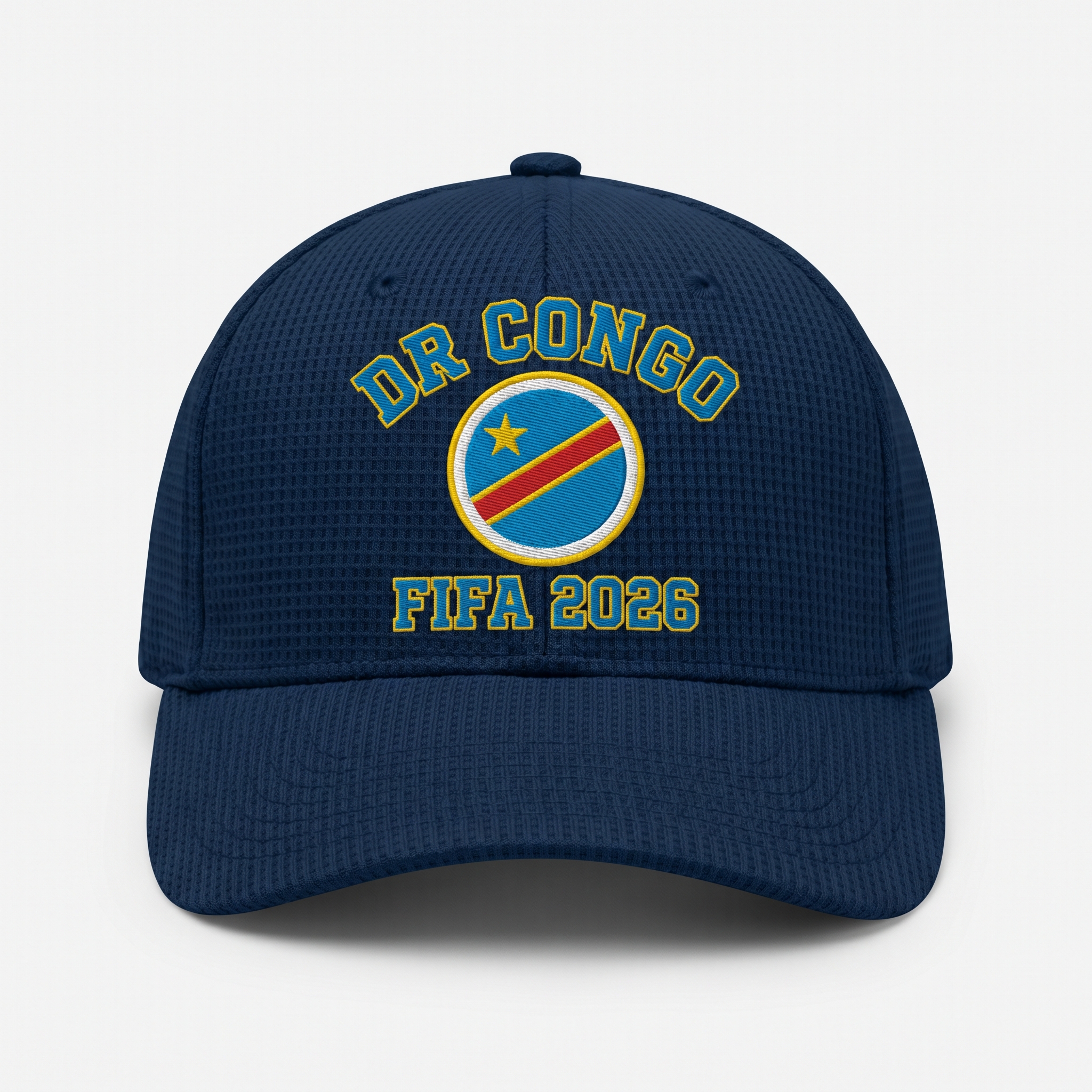 FIFA 2026 Democratic Republic of the Congo Waffle Knit Cap in Blue
