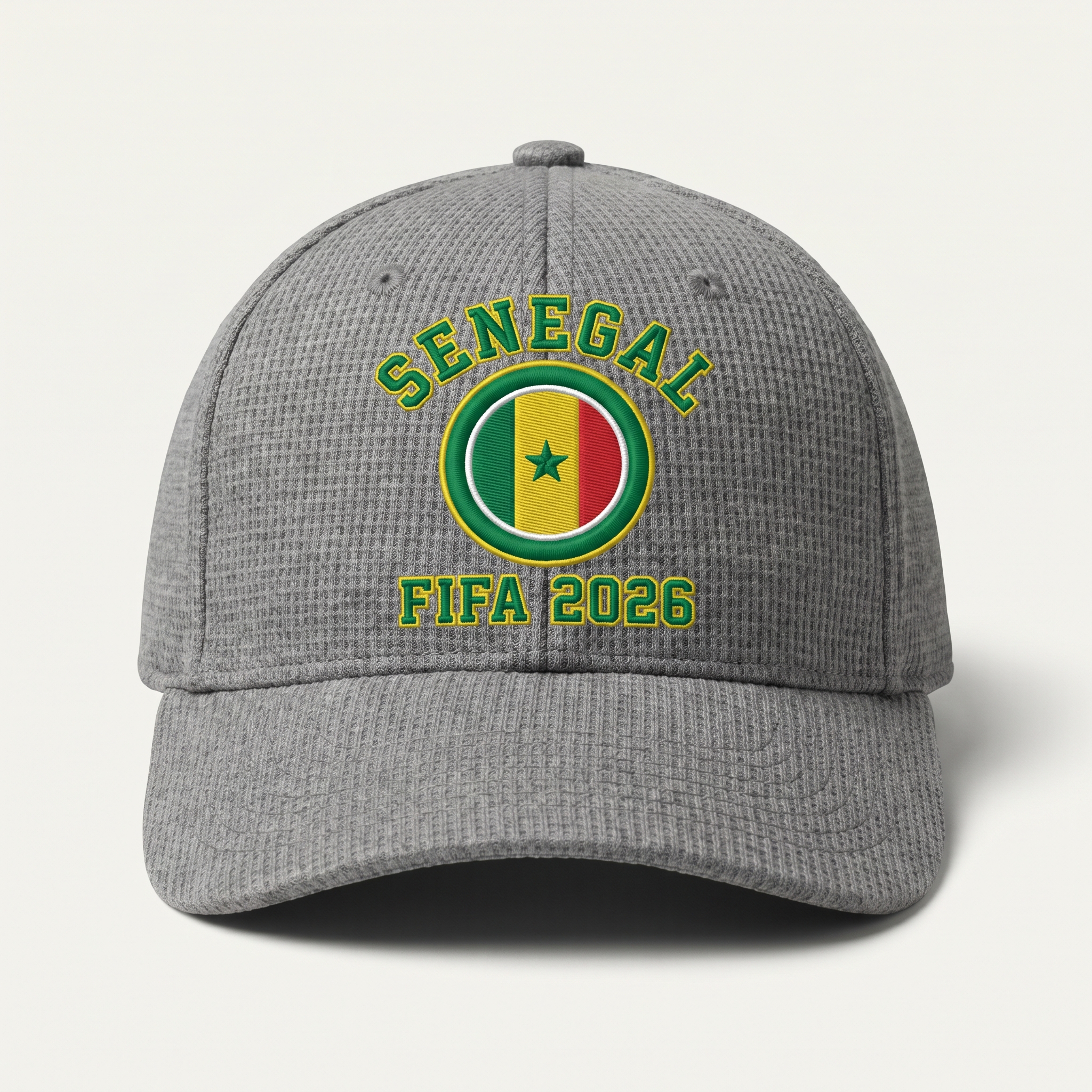 FIFA 2026 Senegal Waffle Knit Cap in Gray