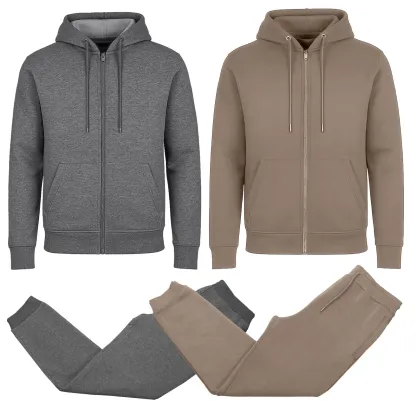 Pack Of 2 Full Zip Hoodie And Jogger Pant Set