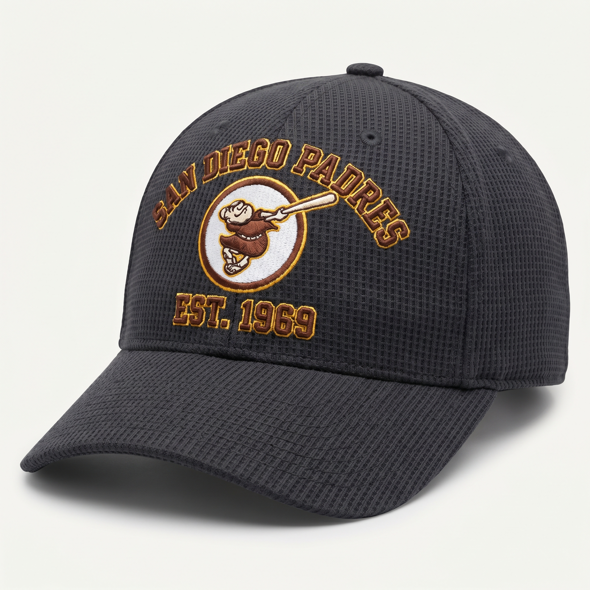 San Diego Padres Waffle Knit Cap in Dark Gray